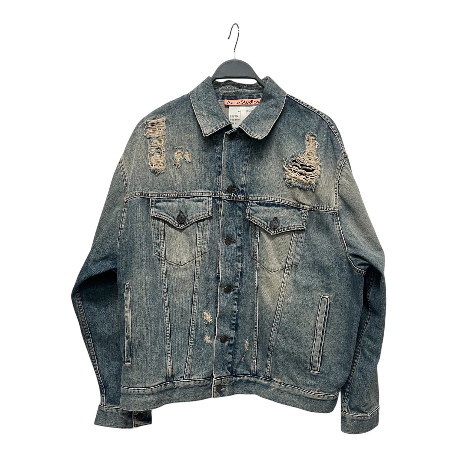 Acne Studios/Denim Jkt/S/M/Denim/BLU/DISTRESSED DENIM view 1