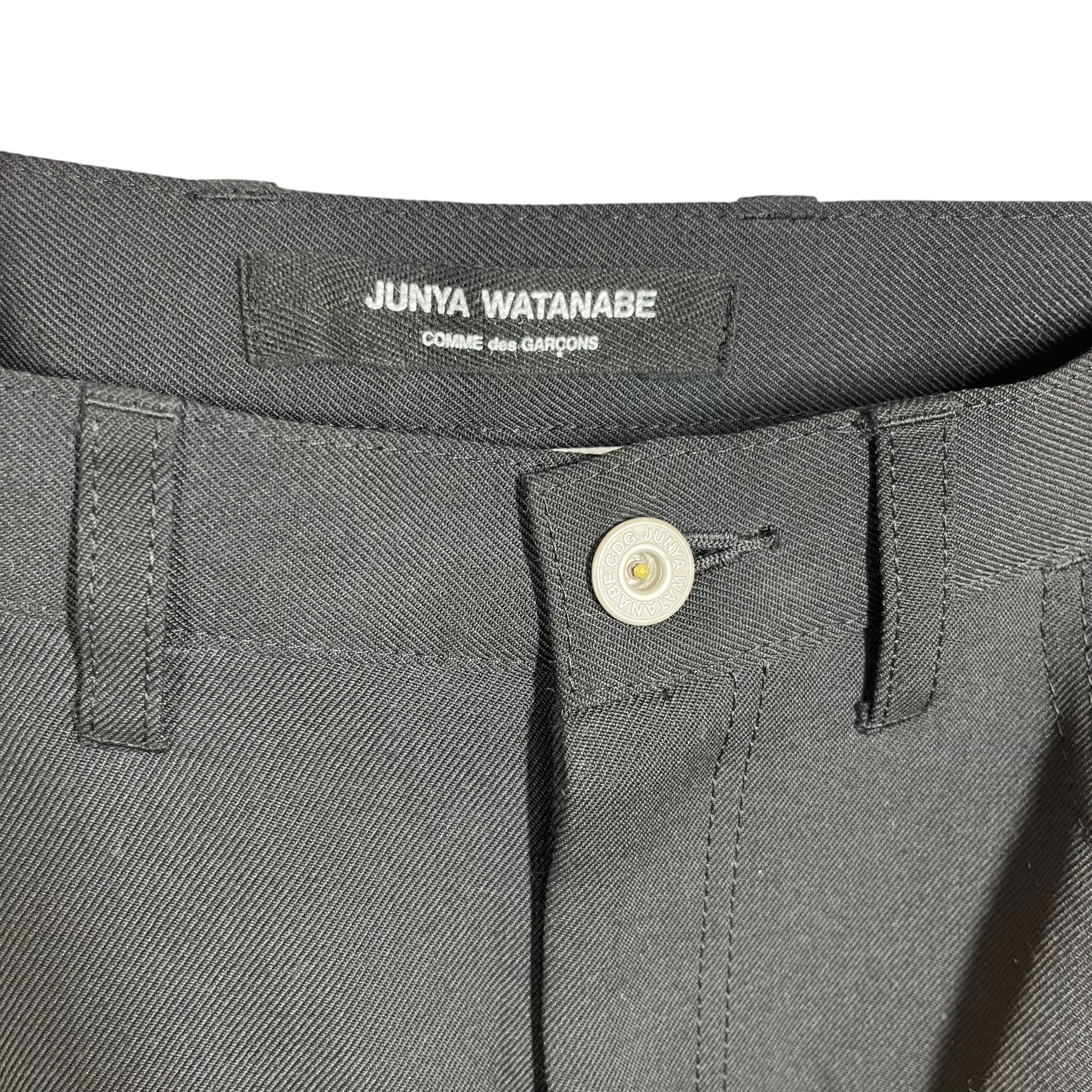JUNYA WATANABE COMME des GARCONS/Shorts/M/Cotton/BLK/Wide Leg Long Shorts view 3