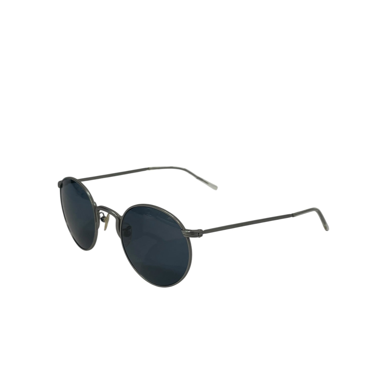 GIORGIO ARMANI/Sunglasses/Metal/SLV/Round/M's/ view 2