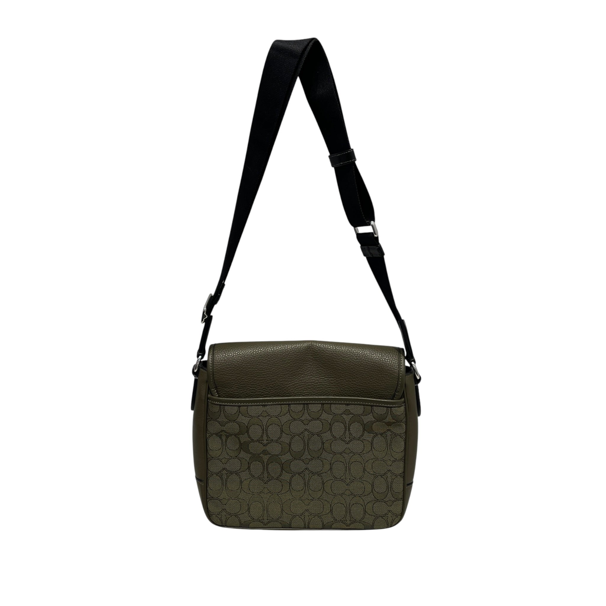 COACH/Cross Body Bag/Monogram/Leather/GRN/SPRINT MAP BAG/PEBBLE LEATHER view 2