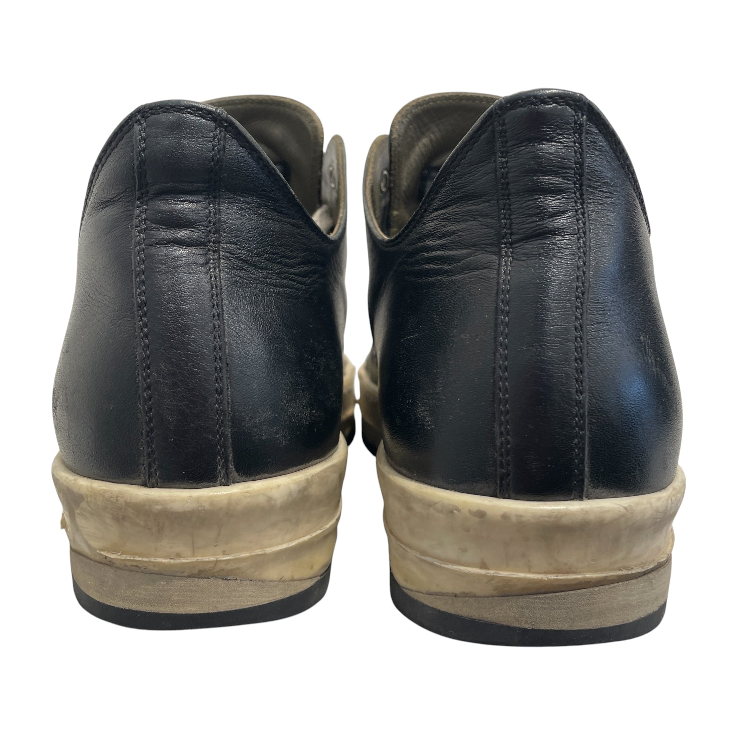 Rick Owens/Low-Sneakers/EU 42/Leather/BLK/Ramone Lows view 3