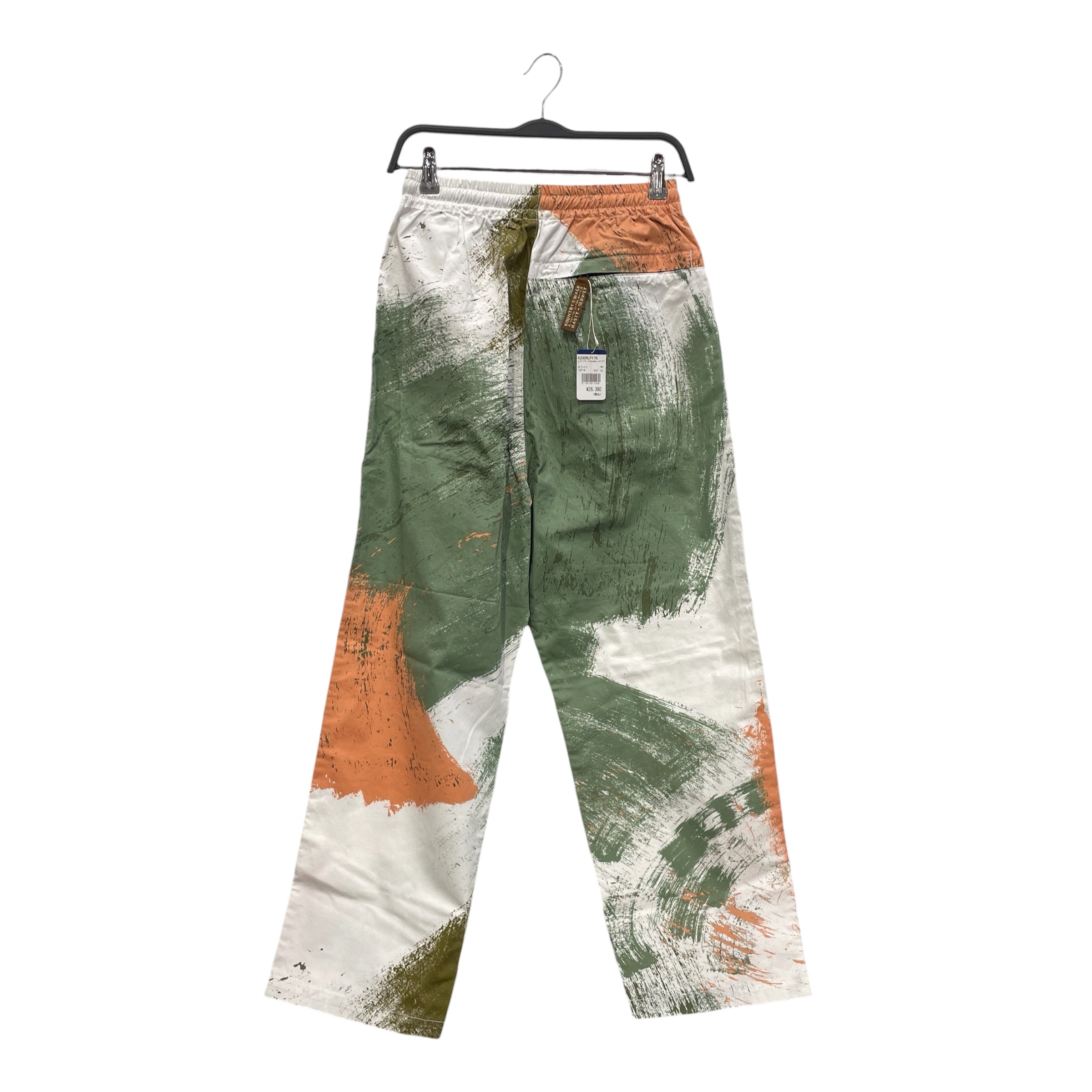 KAPITAL/Pants/1/Cotton/MLT/All Over Print/PAINT STROKES ORNG/GRN view 2