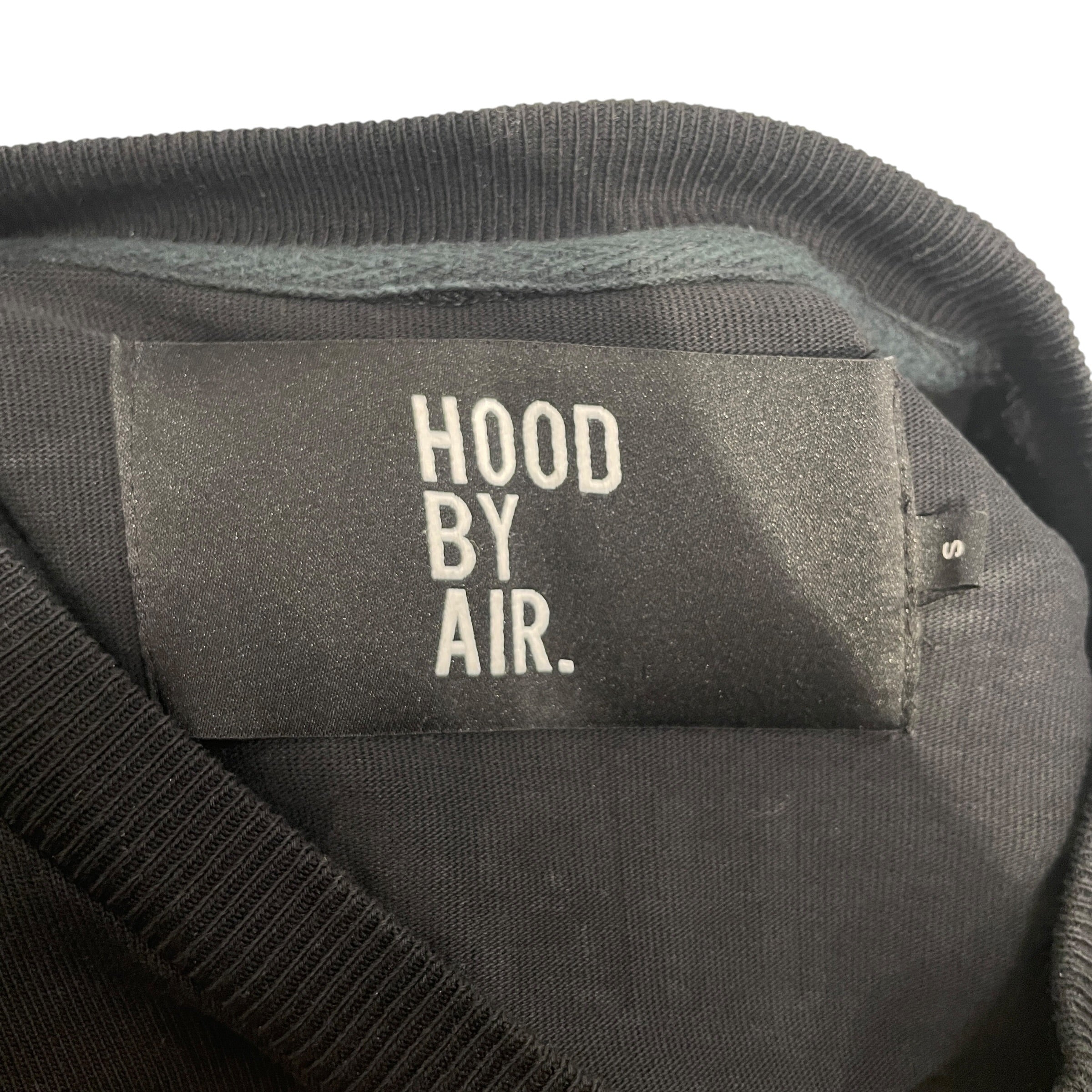 HOOD BY AIR./T-Shirt/S/Cotton/BLK/SNAP BUTTON SLEEVES view 3