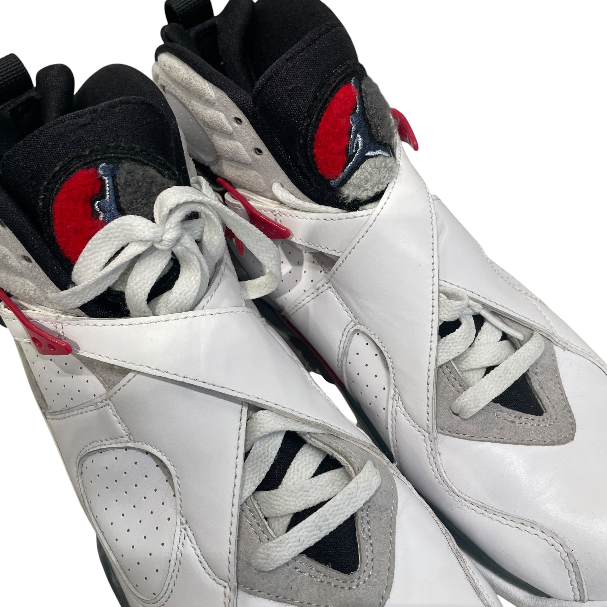 NIKE/AIR JORDAN 8 RETRO/Hi-Sneakers/US 10/Faux Leather/WHT/305381-103 view 5