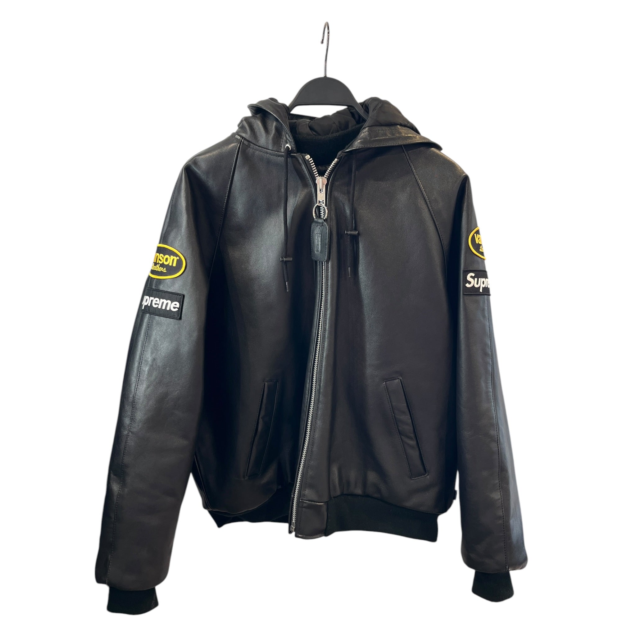 Supreme/VANSON/Leather Jkt/L/Leather/BLK/No Collar/F/W 24 HOODED WORK JACKET view 1