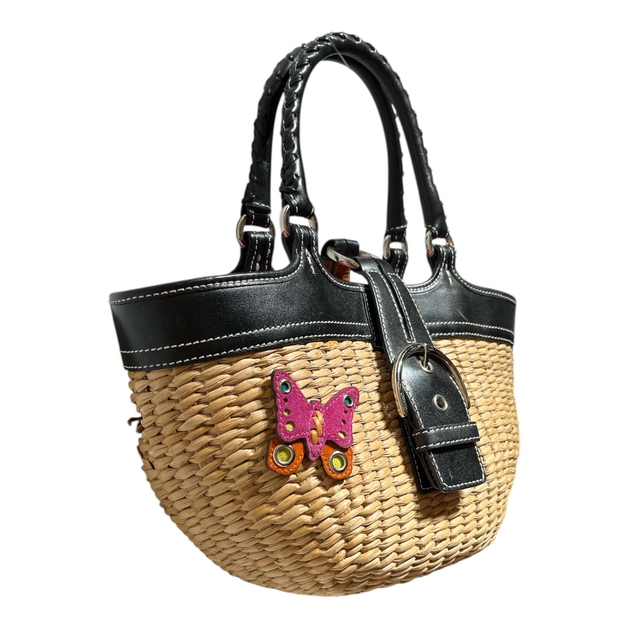 COACH/Basket Bag/BEG/DAMAGED WICKER view 2