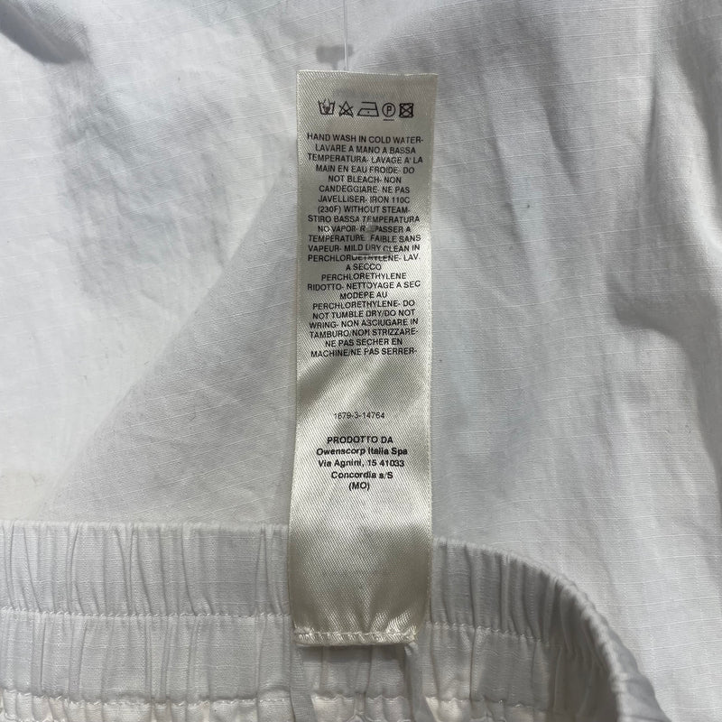 Rick Owens/Straight Pants/M/Cotton/WHT/BEIGE DRAWSTRINGS
