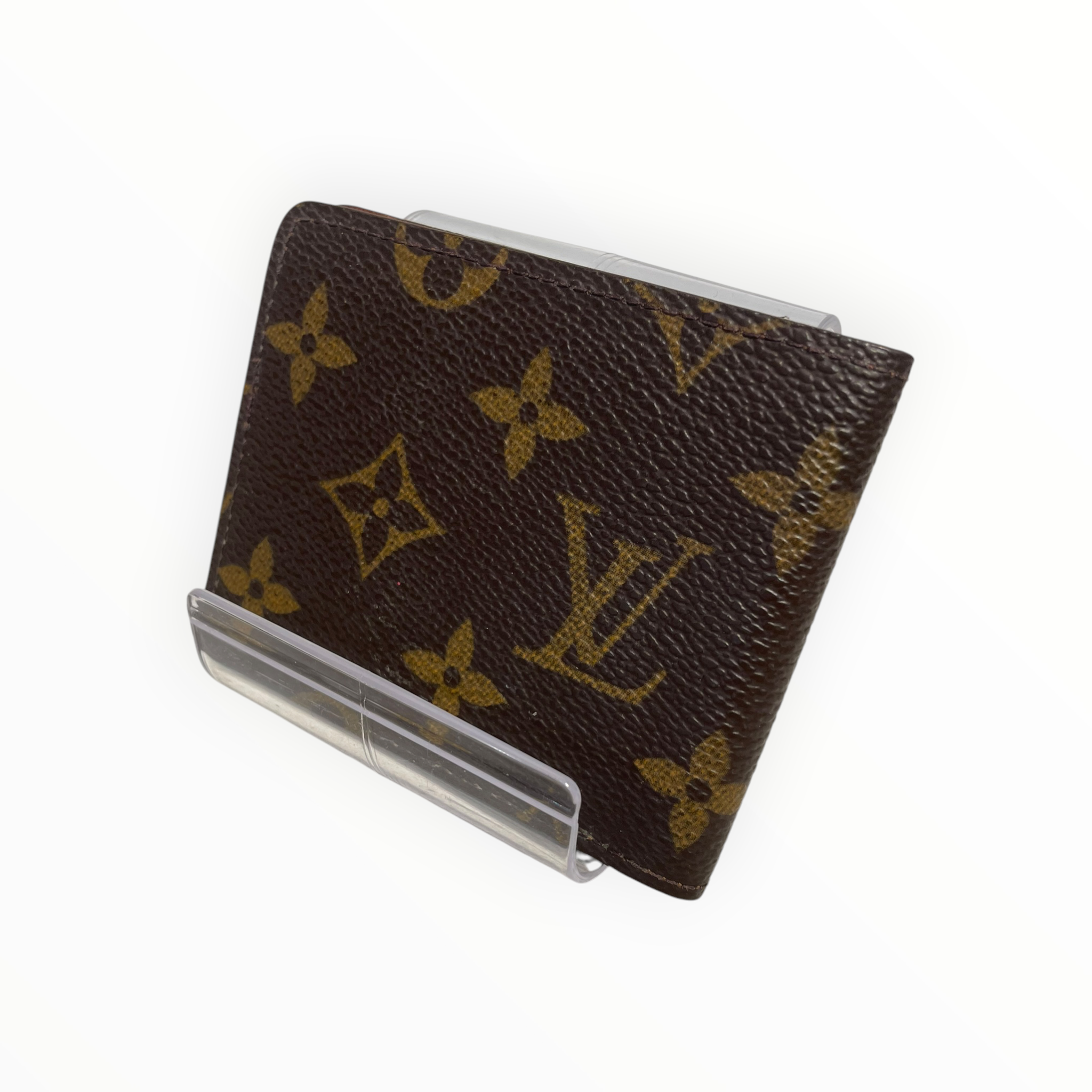 LOUIS VUITTON/Bifold Wallet/Monogram/Leather/BRW/L's/ view 2