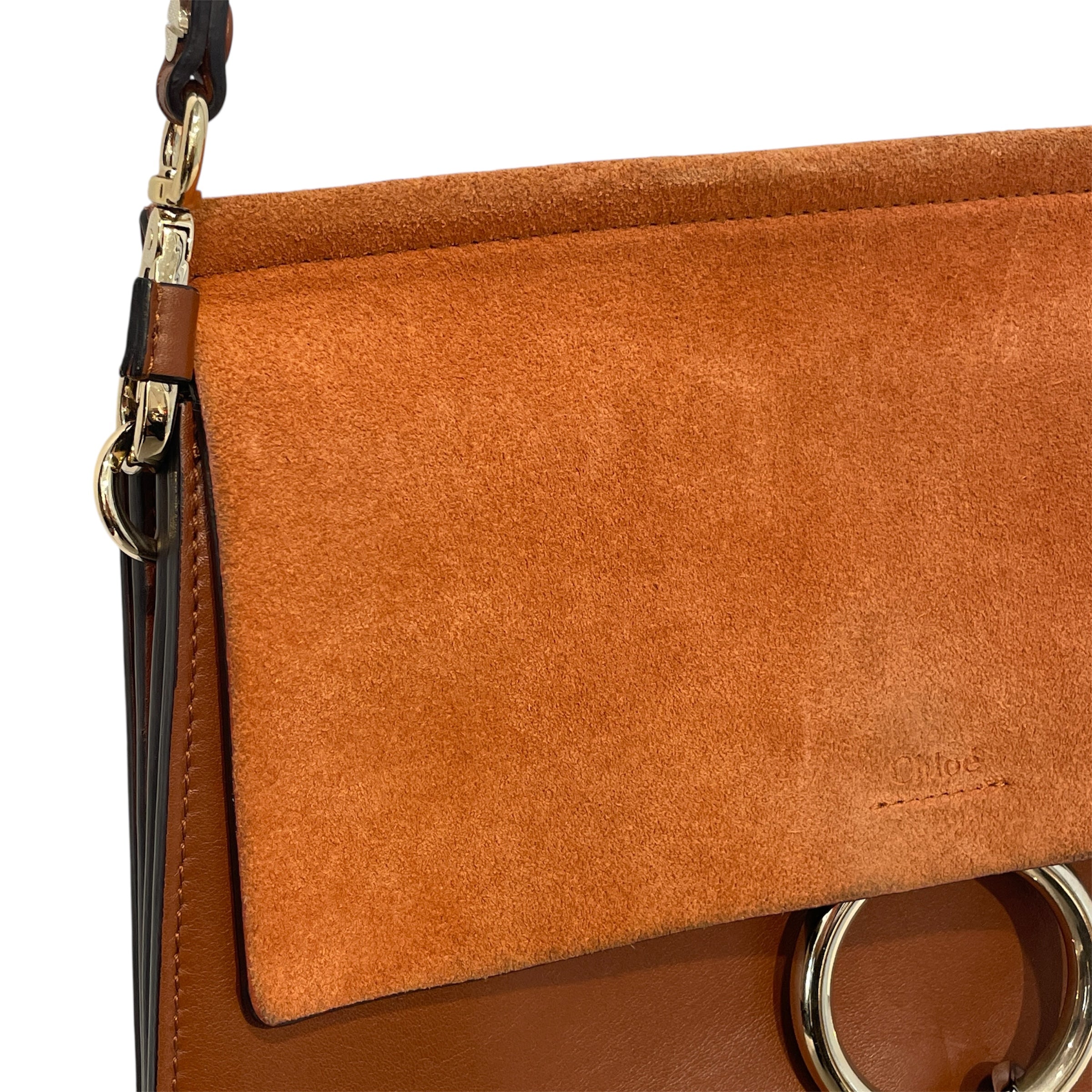 Chloe/Cross Body Bag/Leather/BRW/Faye Medium Calfskin Suede Bag view 6