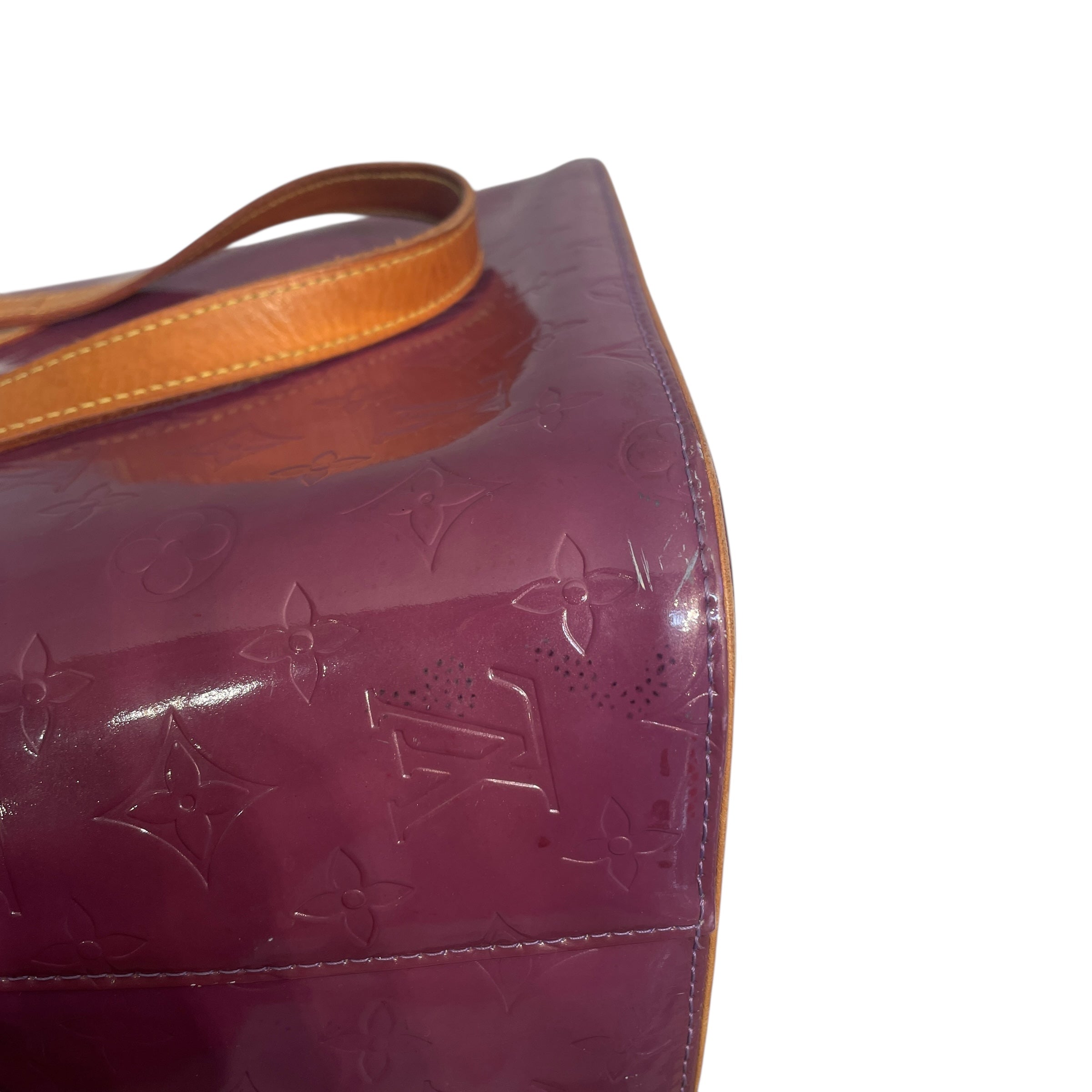 LOUIS VUITTON/Hand Bag/Monogram/Leather/PPL/VERNIS HOUSTON view 7