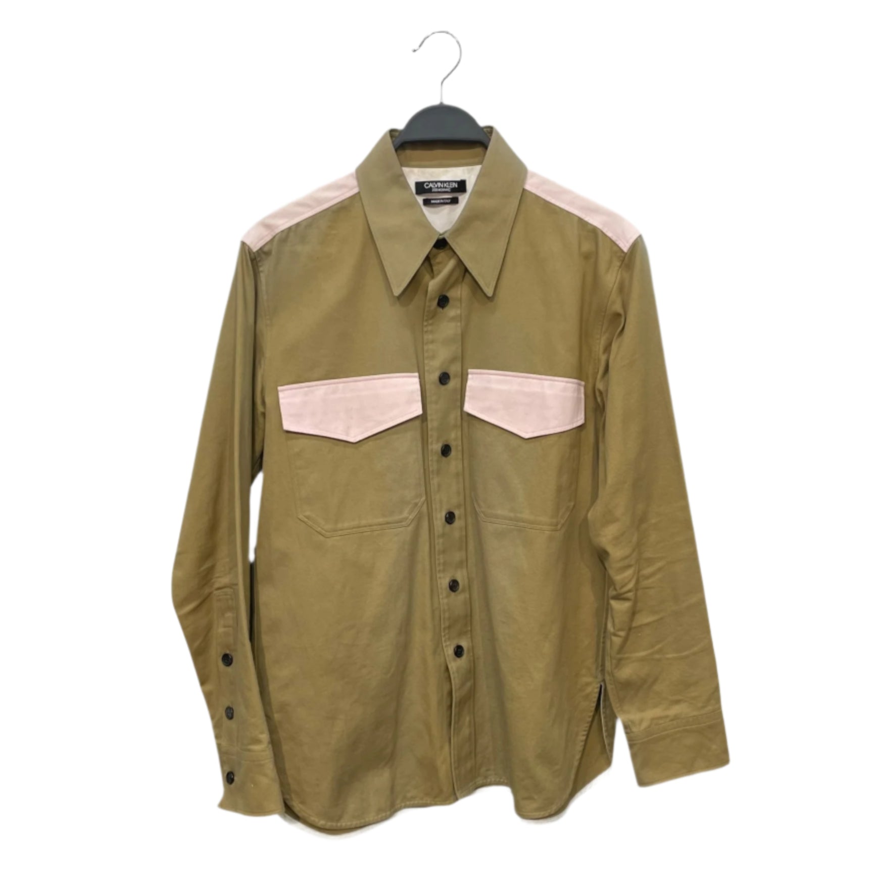 Calvin Klein 205W39NYC/LS Shirt/L/Cotton/BEG/ view 1