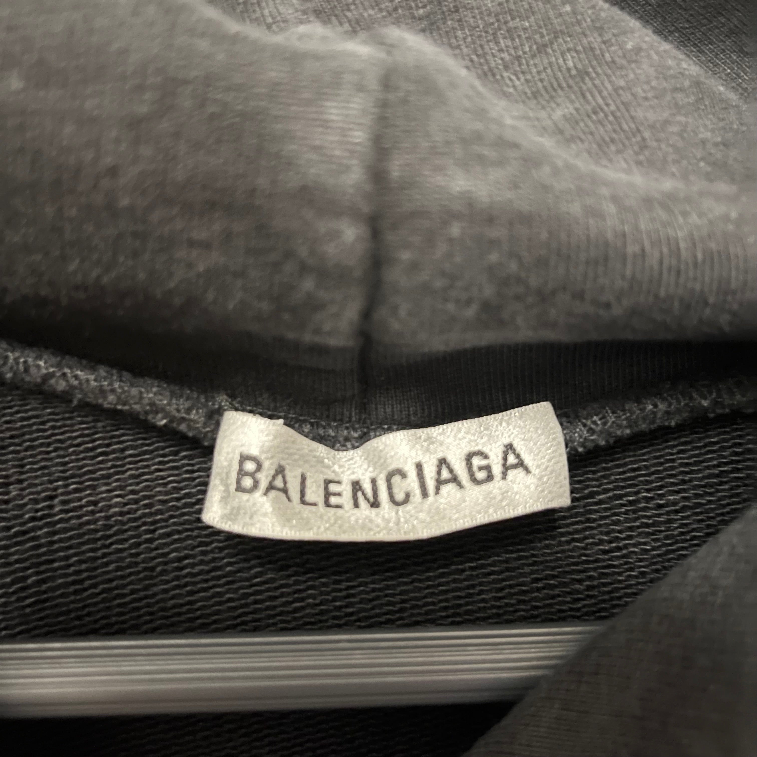 BALENCIAGA/Hoodie/XS/Cotton/BLK/Credit Card Hoodie view 4