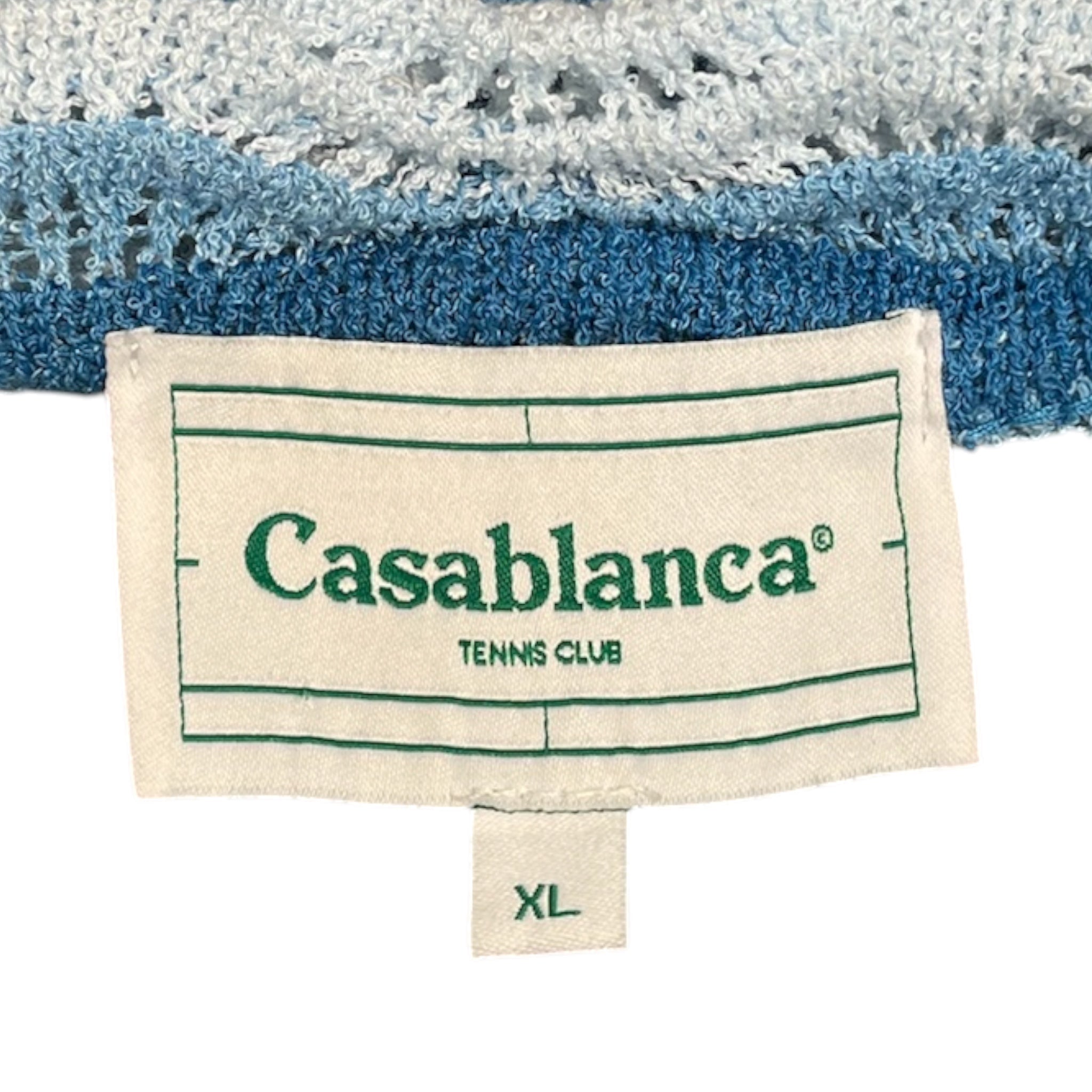 CASABLANCA/Shirt/XL/Cotton/BLU/BLUE WAVY BUTTON UP view 3