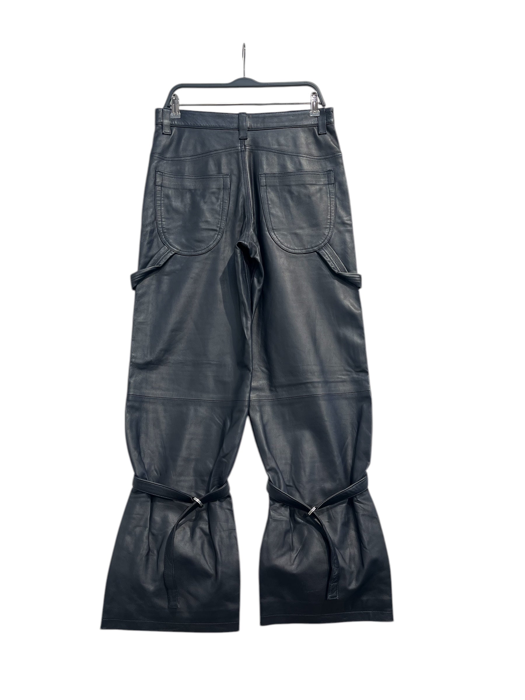 OFF-WHITE/Carpenter Pants/46/Leather/NVY/ view 2