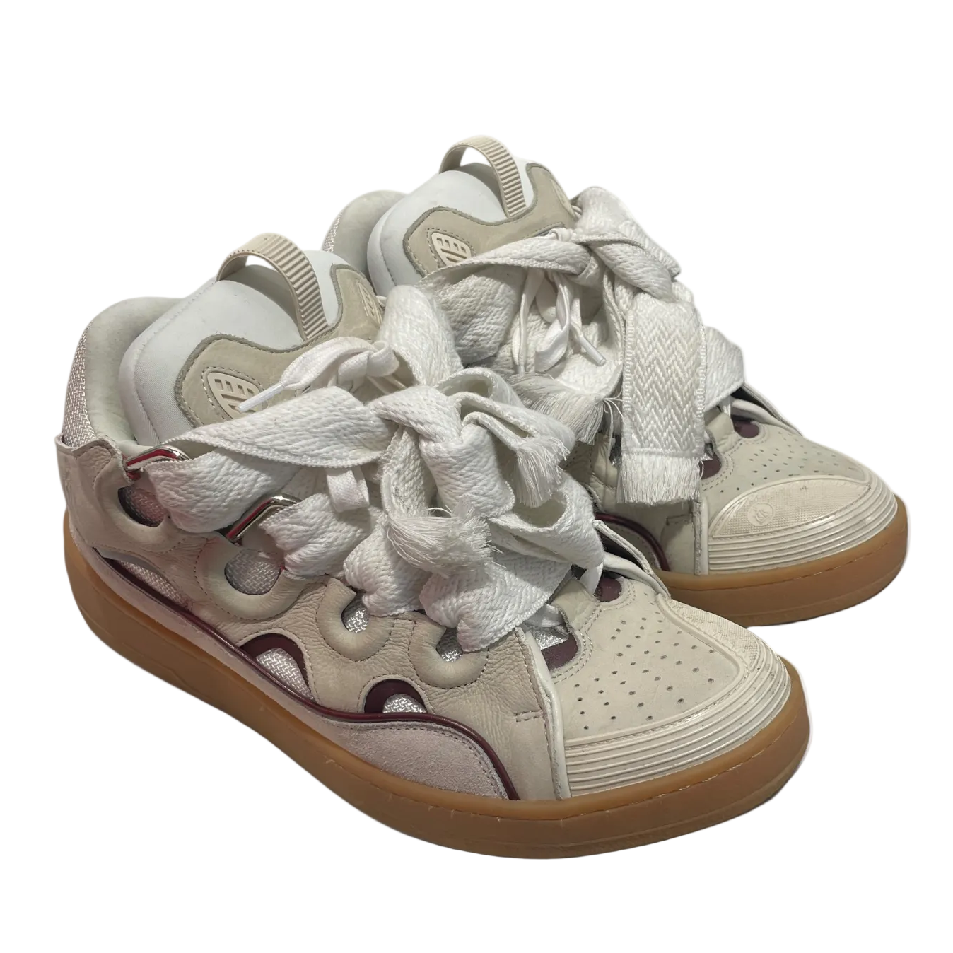 LANVIN/Low-Sneakers/EU 44/Acrylic/WHT/CURB SNEAKER view 1