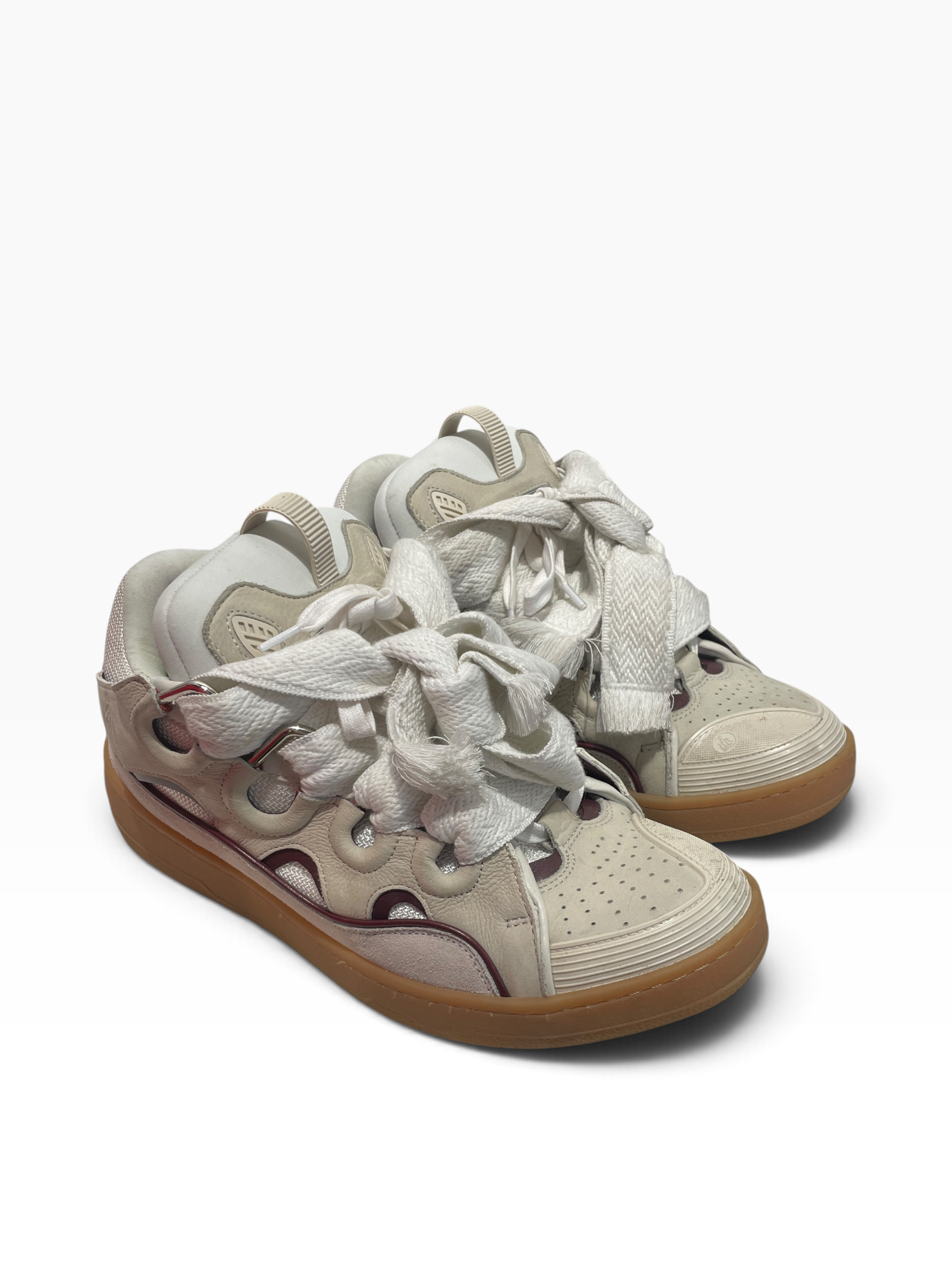 LANVIN/Low-Sneakers/EU 44/Acrylic/WHT/CURB SNEAKER view 1