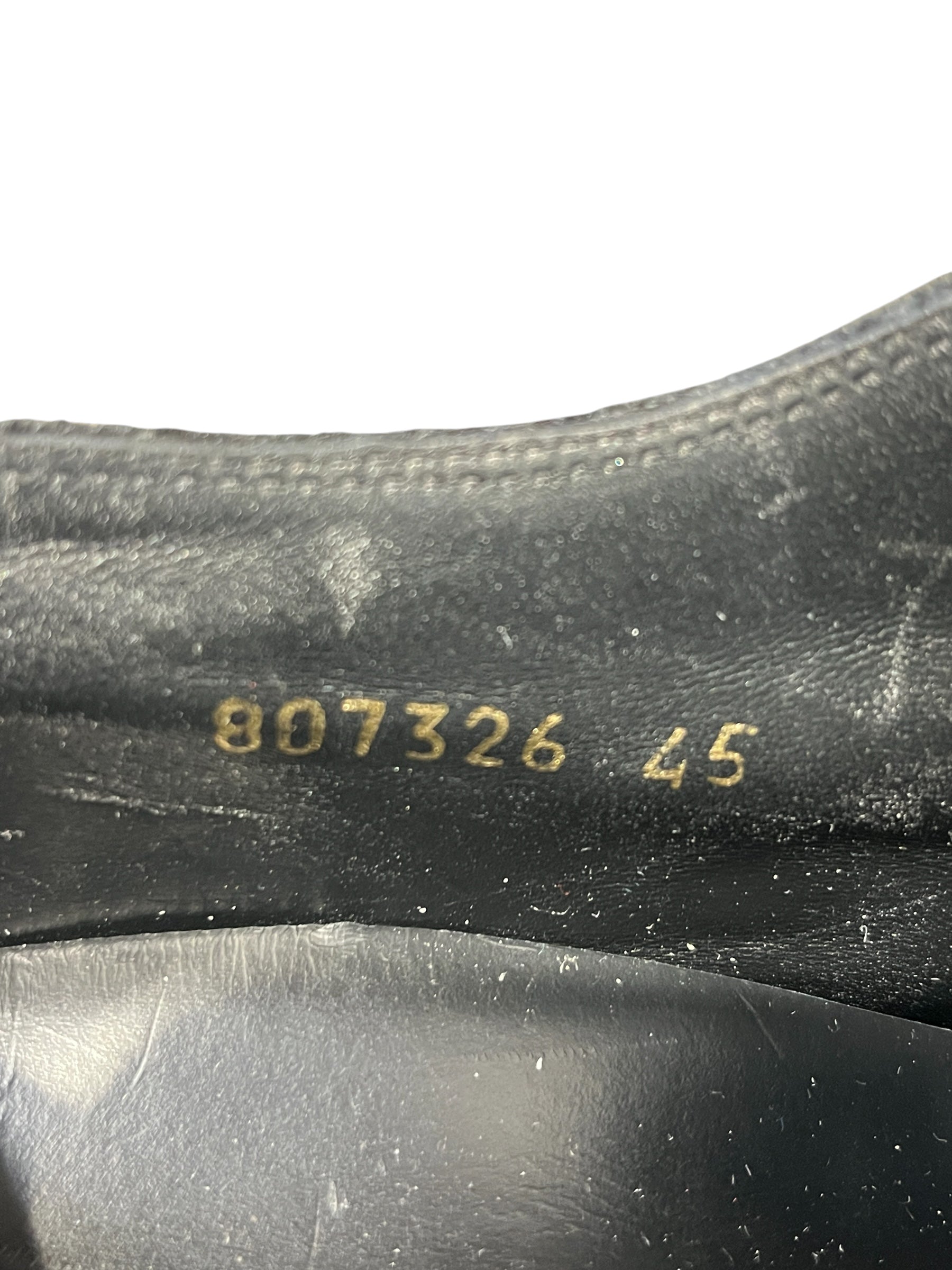 BALENCIAGA/Boots/US 12/Leather/BLK/OVERSIZED DERBY view 4