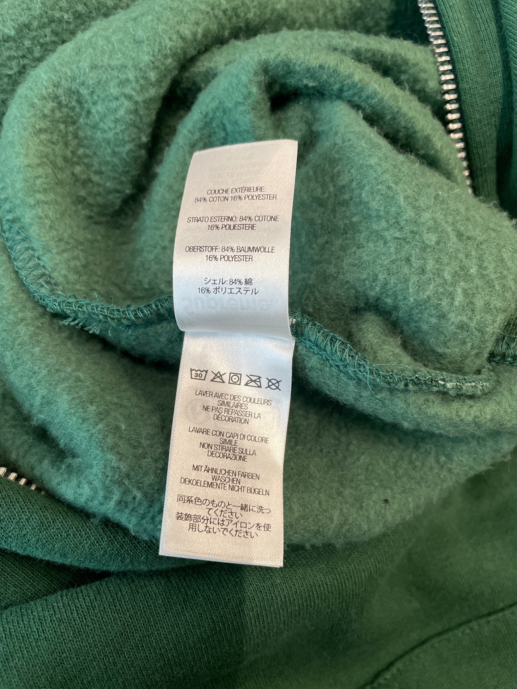 Supreme/Hoodie/XXL/Cotton/GRN/ZIP UP SMALL BOGO HOODIE view 8