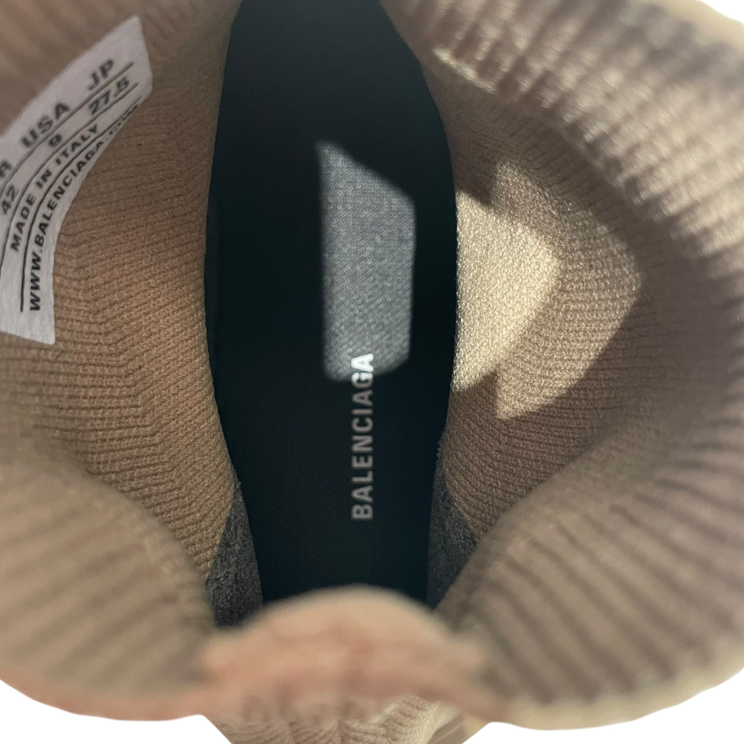 BALENCIAGA/Hi-Sneakers/US 9/Nylon/BRW/Speed Graffiti view 4
