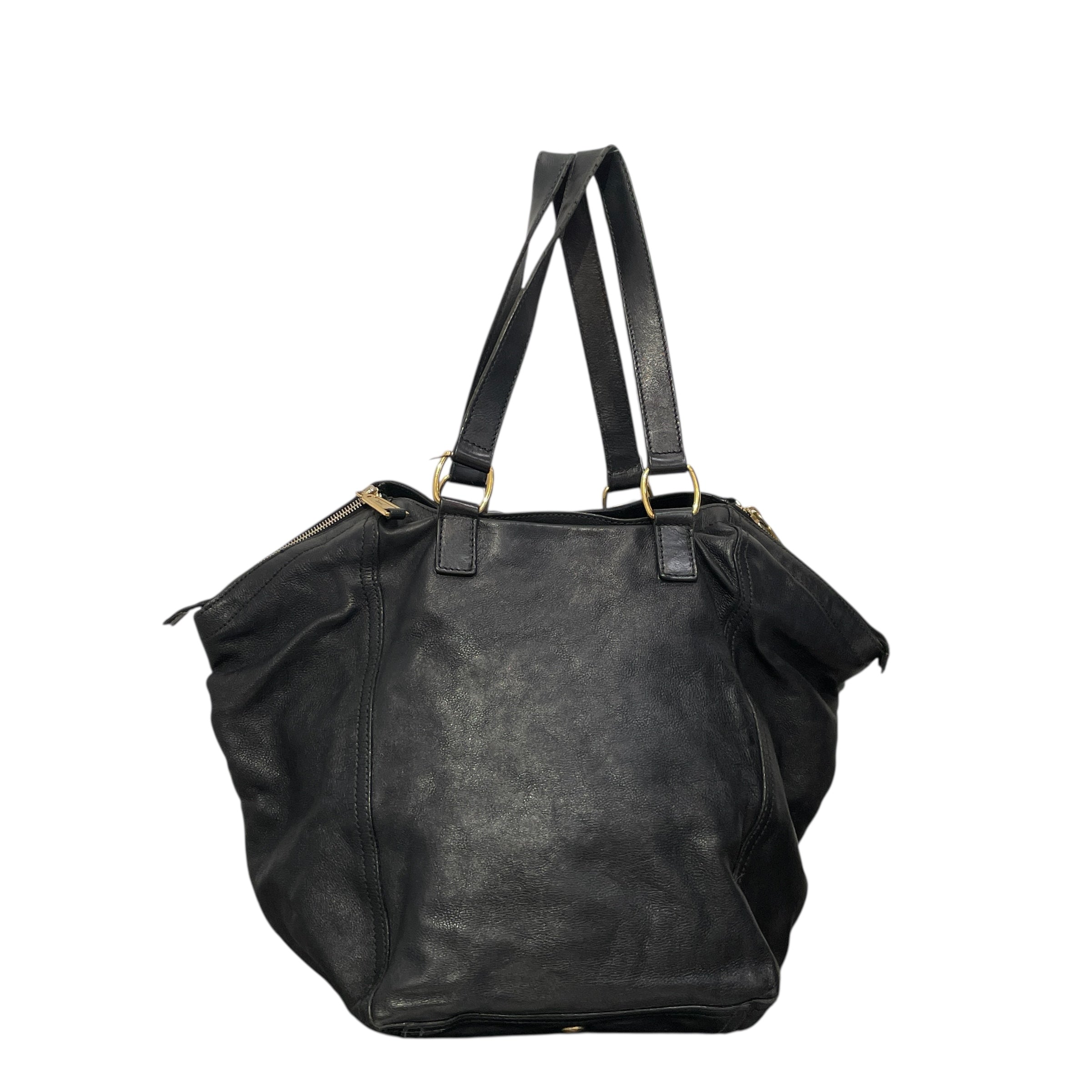 YVES SAINT LAURENT/Tote Bag/Leather/BLK/Downtown Totebag view 2