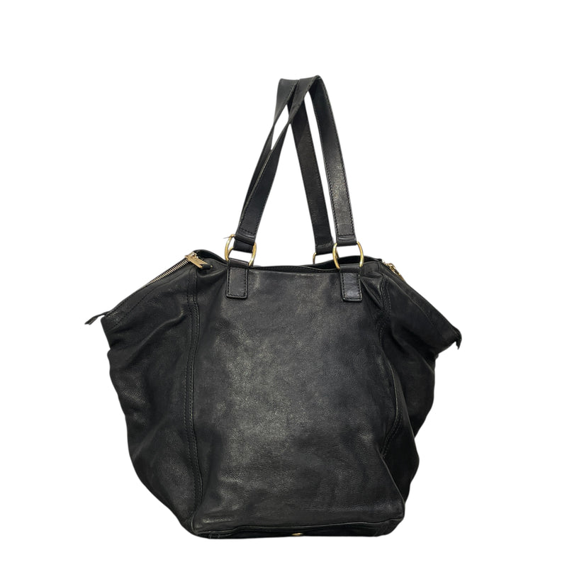 YVES SAINT LAURENT/Tote Bag/Leather/BLK/Downtown Totebag
