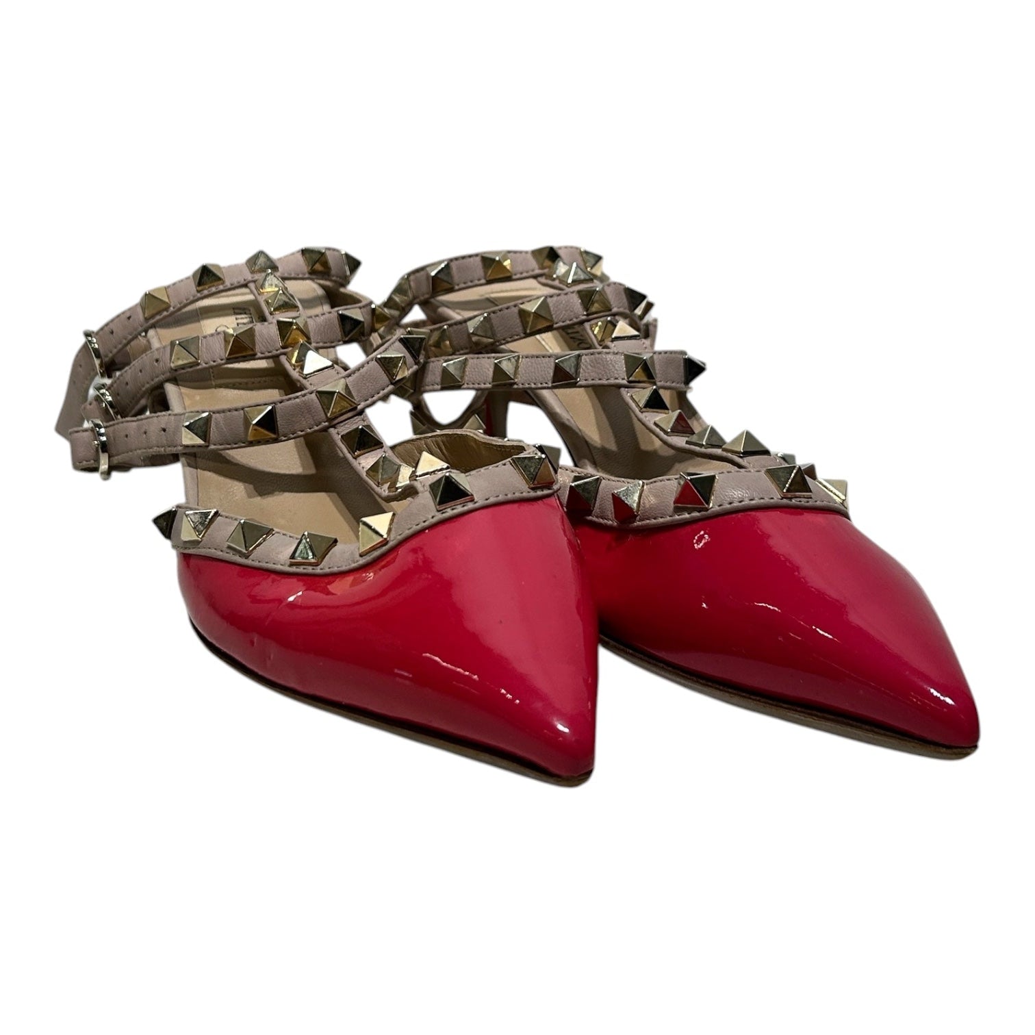VALENTINO GARAVANI/Heels/US 6/PNK/STUDDED PATENT LEATHER view 1
