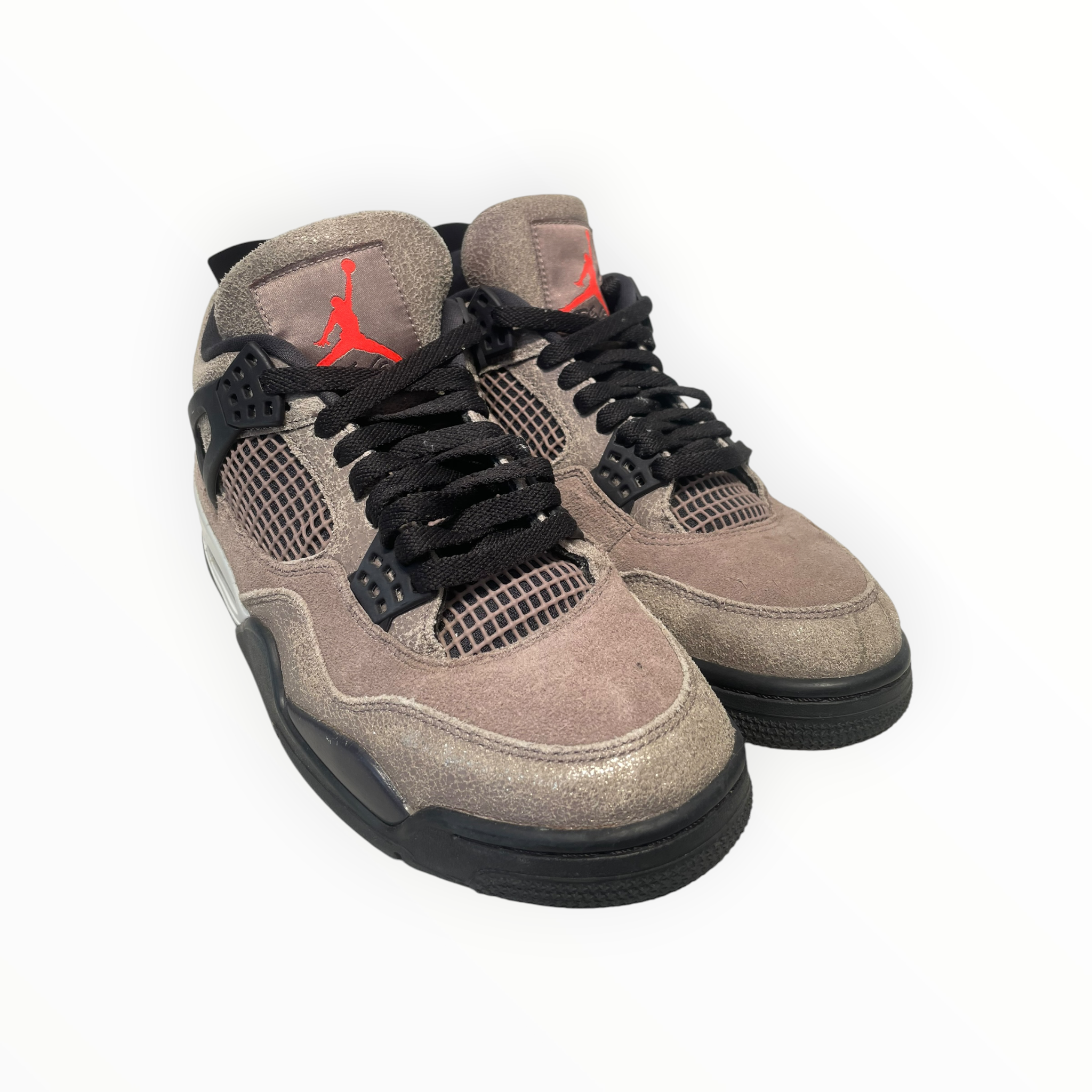NIKE/AIR JORDAN 4 RETRO/Low-Sneakers/US 8.5/Leather/KHK/DB0732-200 view 1