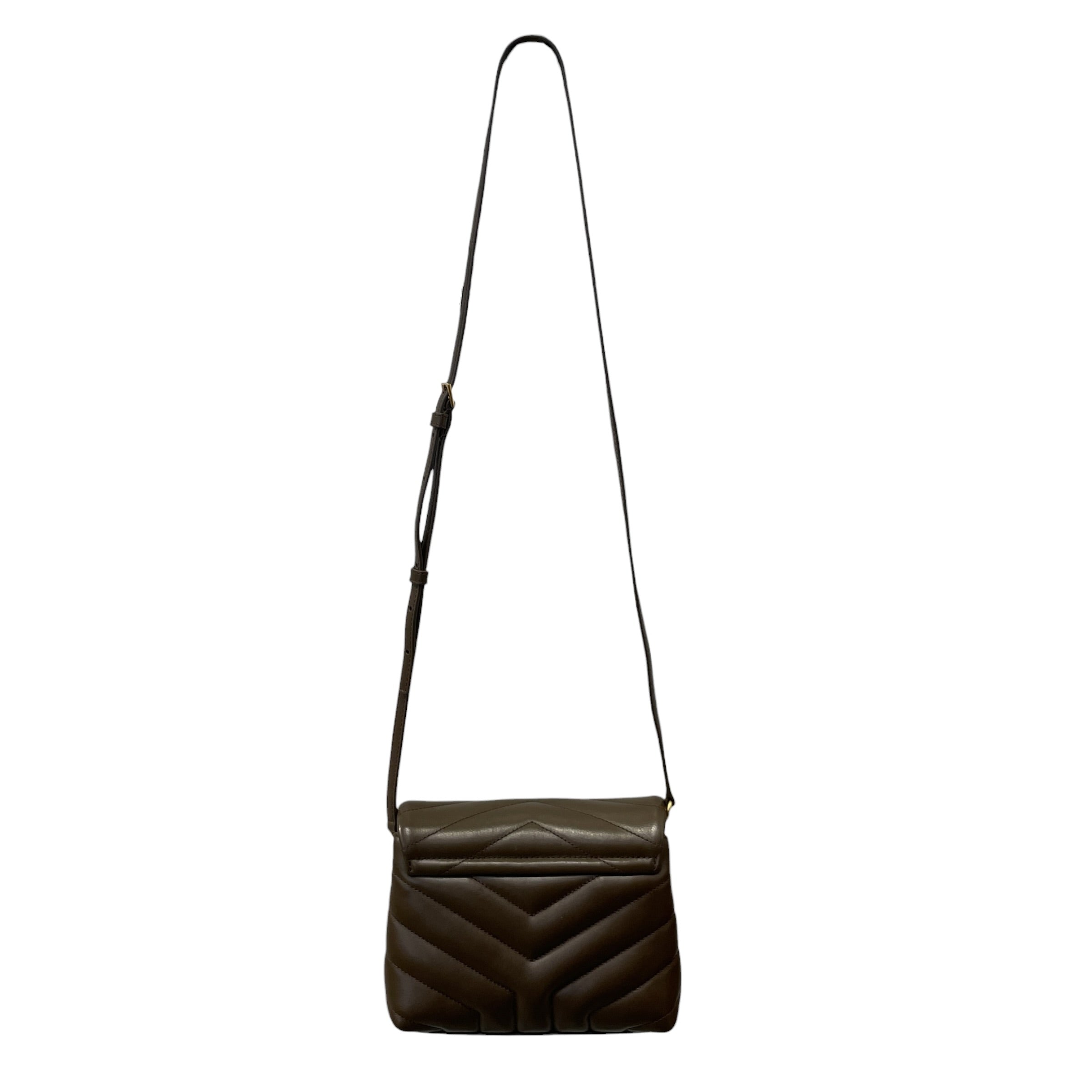 YVES SAINT LAURENT/Hand Bag/Leather/BRW/LOULOU QUILTED SHOLDER BAG view 2