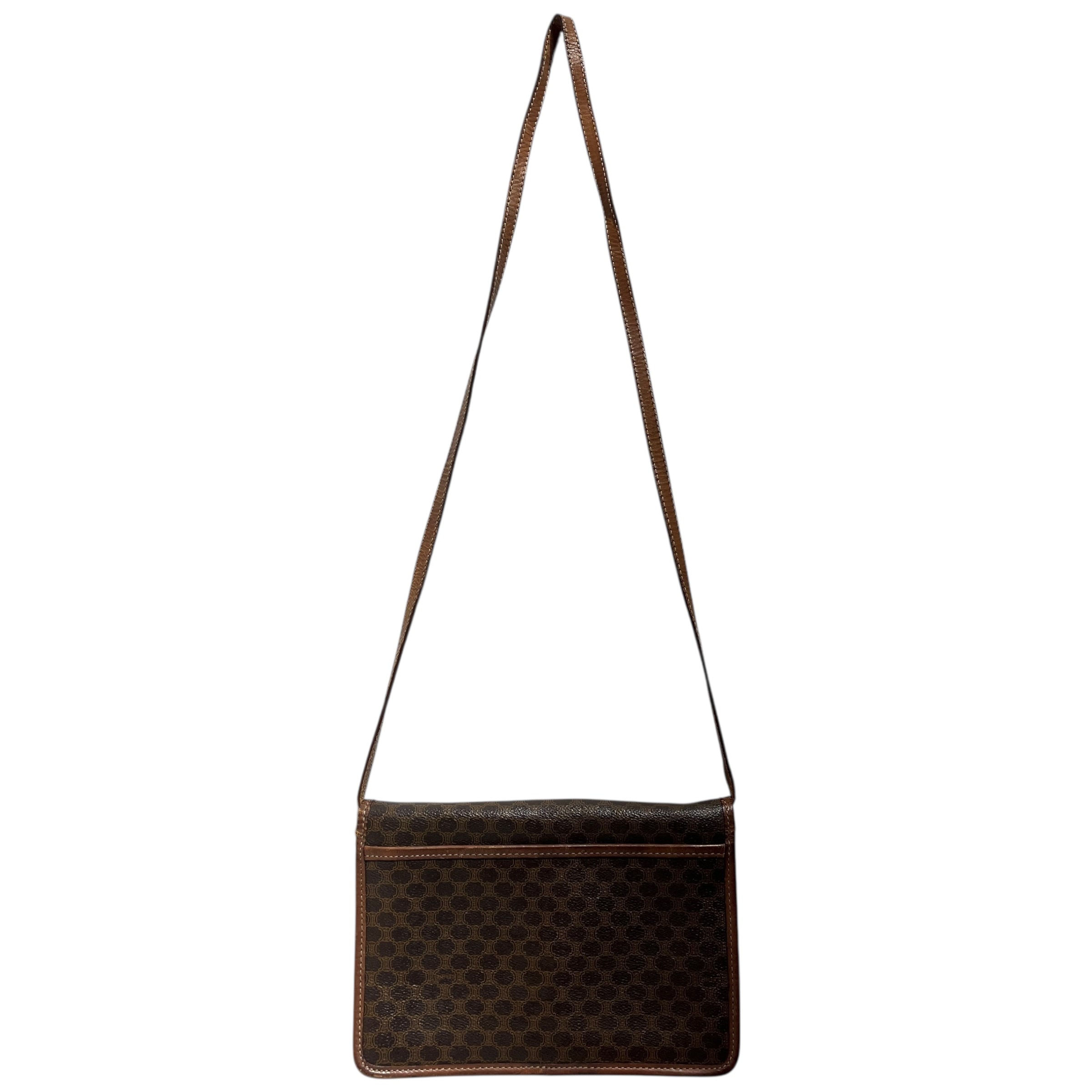 CELINE/Cross Body Bag/Monogram/Leather/BRW/MACADAM view 2