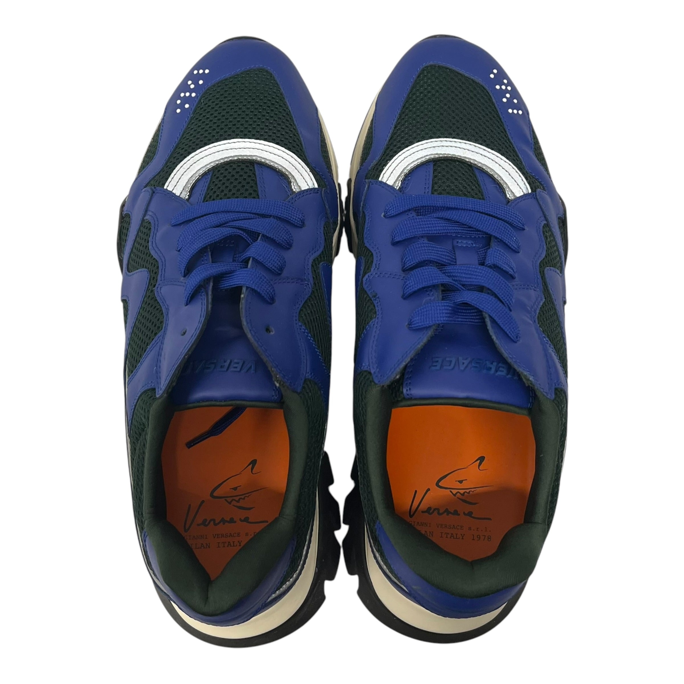 VERSACE/Low-Sneakers/EU 45/BLU/SQUALO view 3