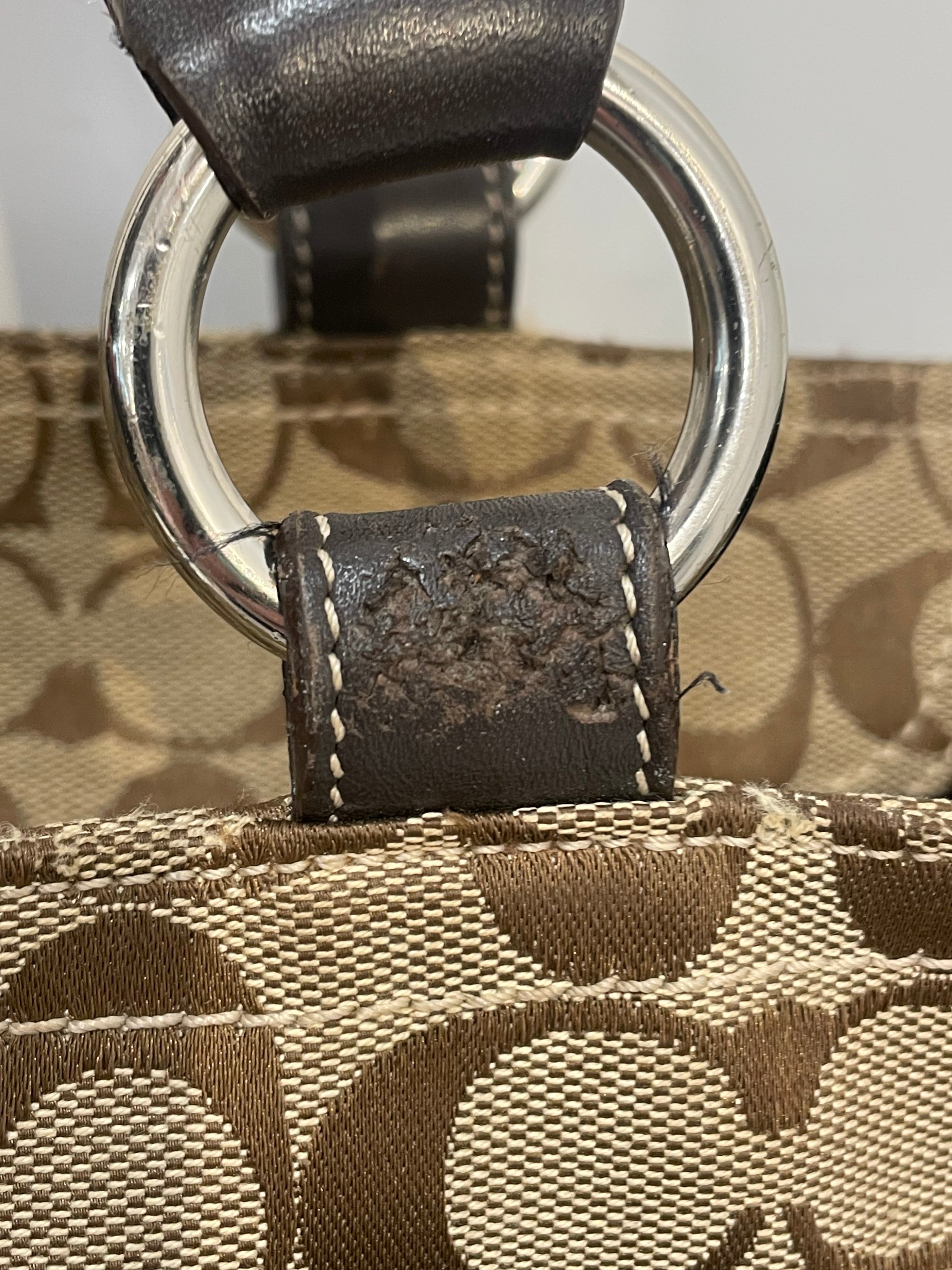 COACH/Tote Bag/Monogram/Cotton/CML/double pocket 06378 view 7
