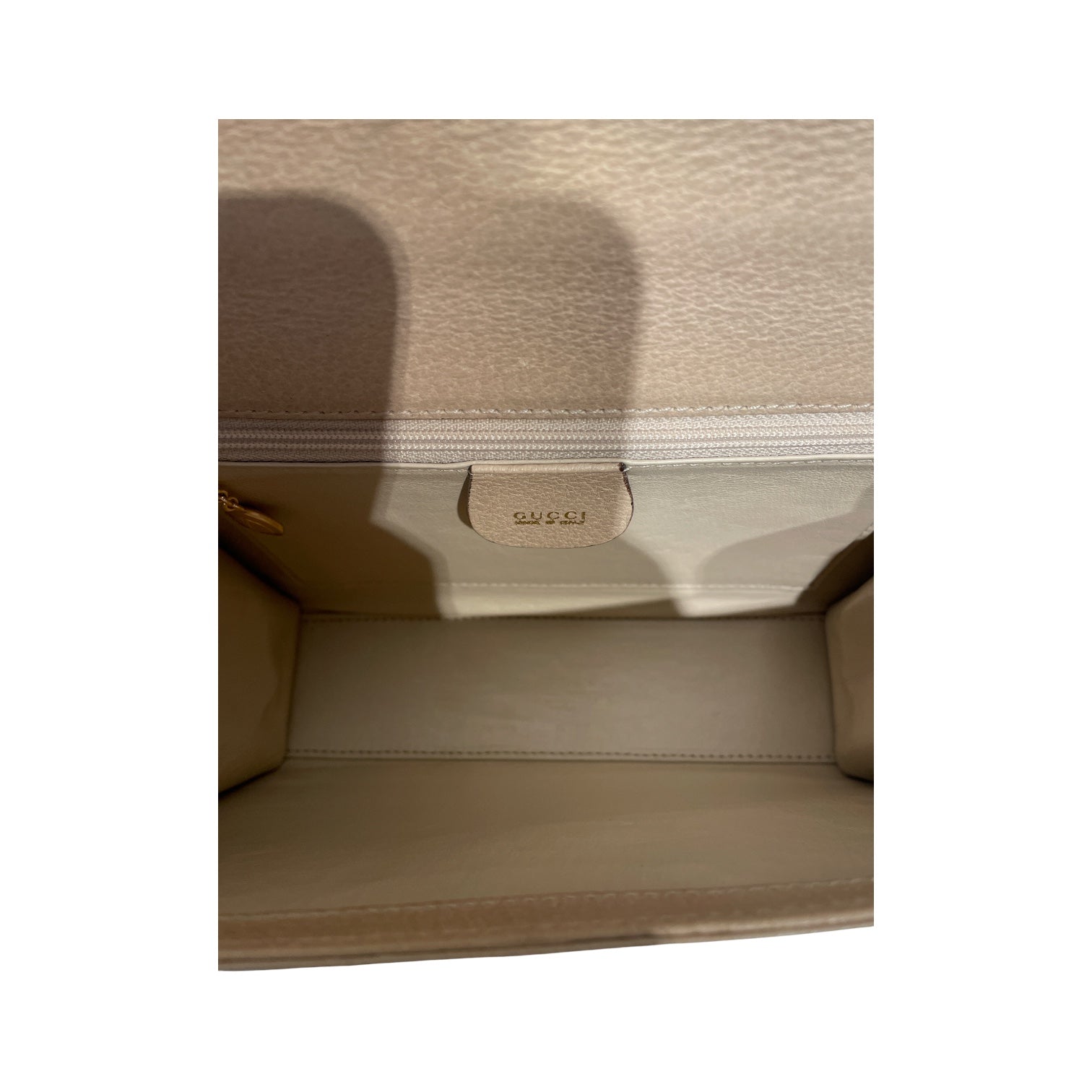 GUCCI/Cross Body Bag/Leather/BEG/Beige Bambo Lock Crossbody view 4