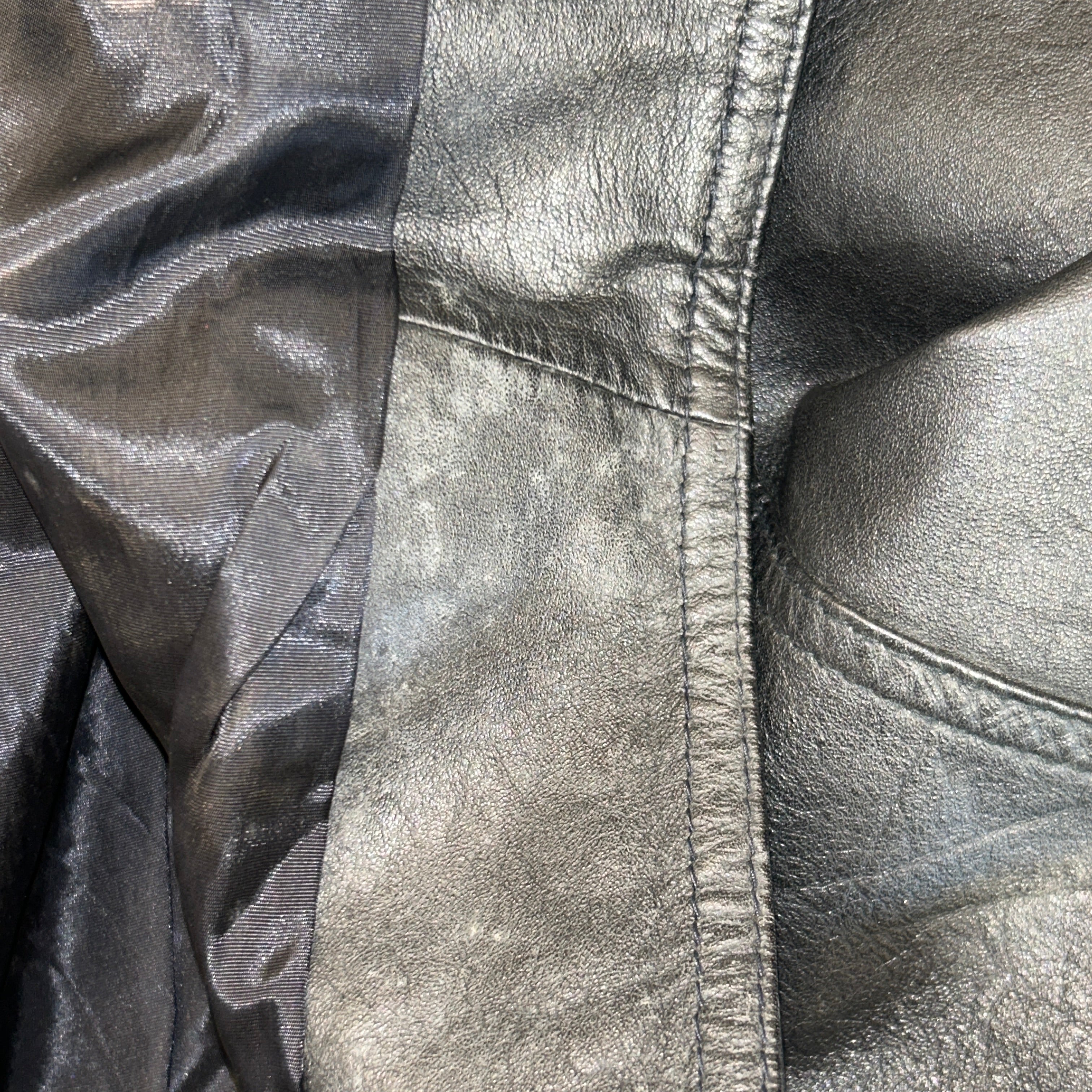 Vintage/Coat/8/Leather/BLK/Belted Trench view 13
