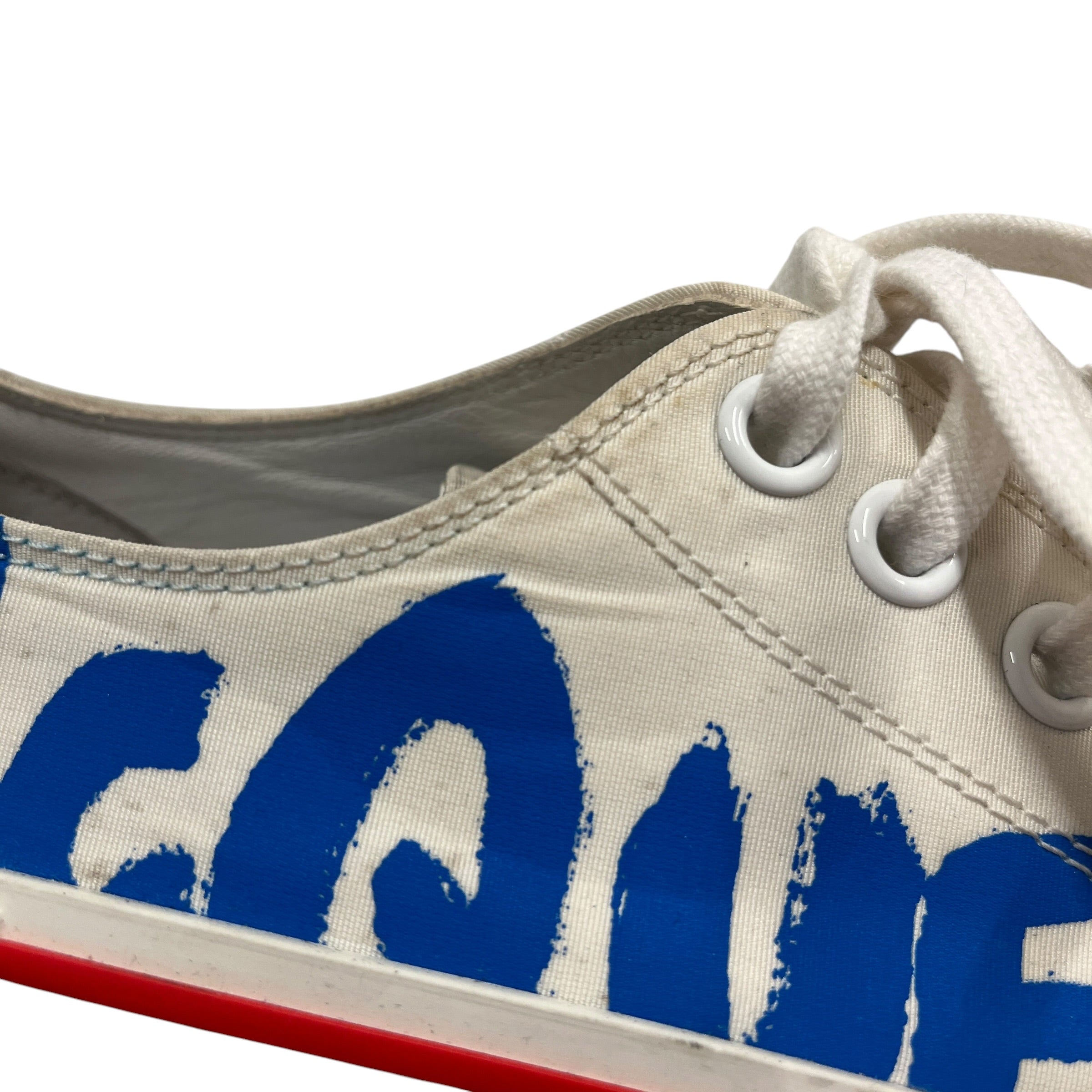 Alexander McQueen/Low-Sneakers/EU 43/Cotton/WHT/Slick Graffiti view 10