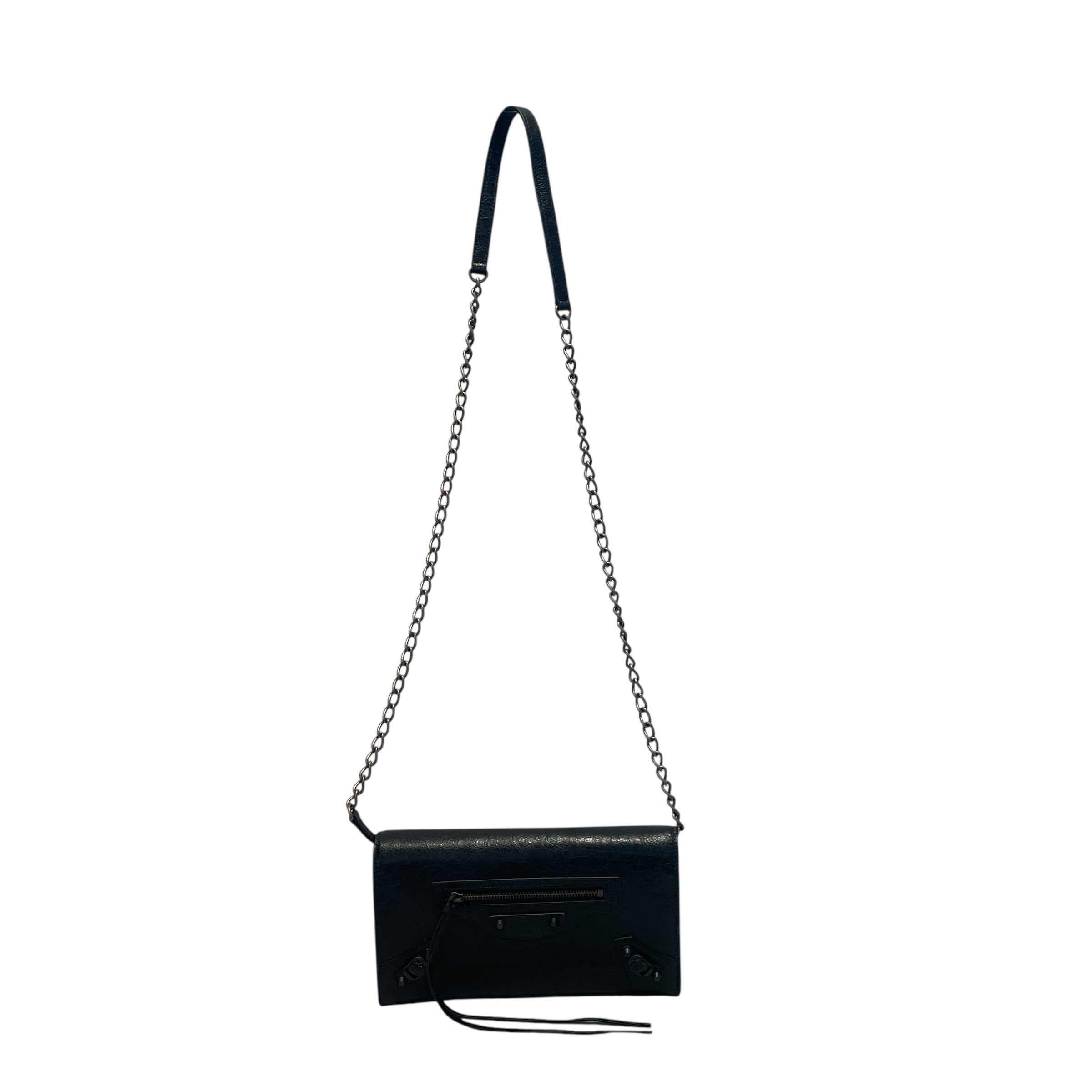 BALENCIAGA/Cross Body Bag/Leather/BLK/LE CITY MINI view 1