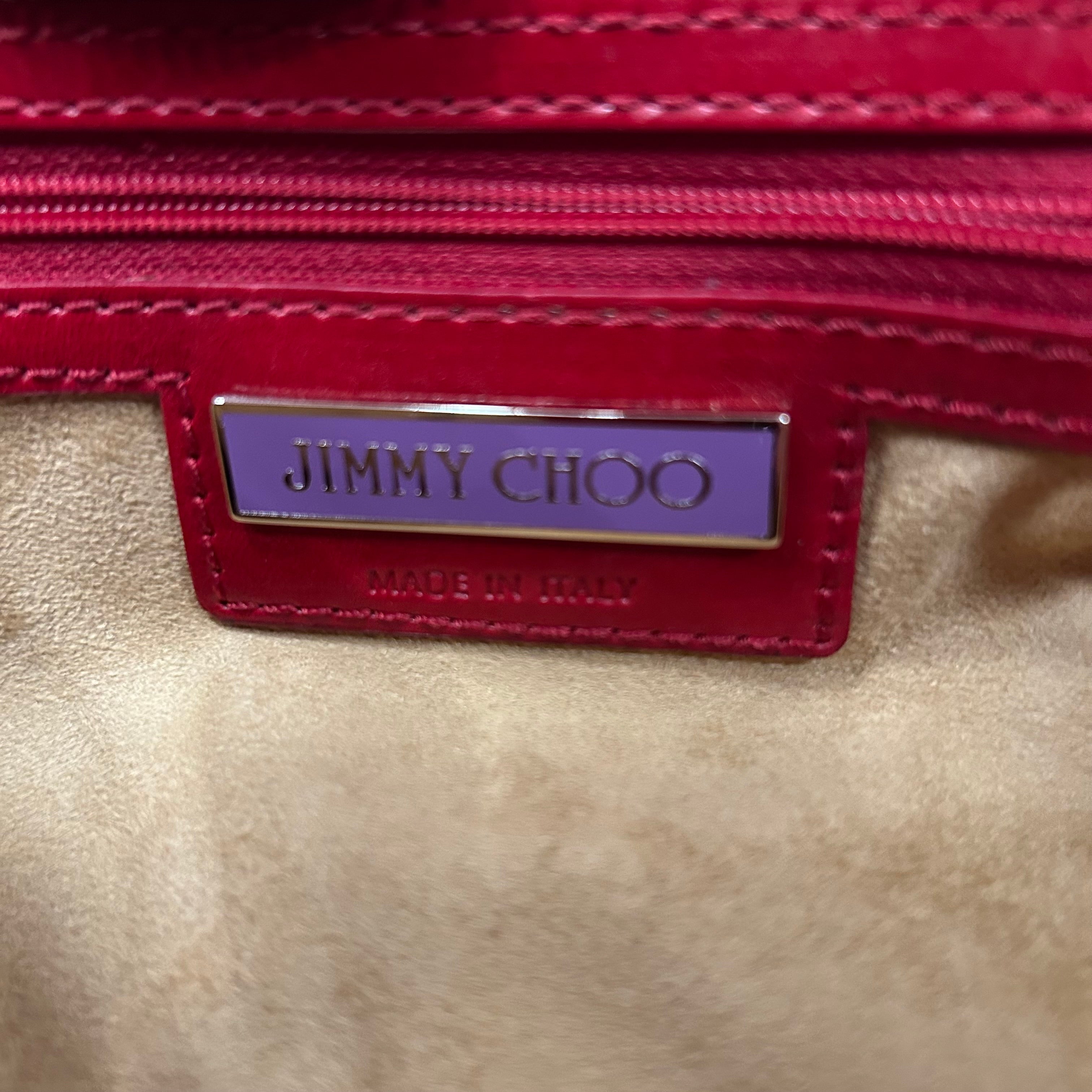 JIMMY CHOO/Clutch Bag/Leather/RED/Eyelet Clutch view 5