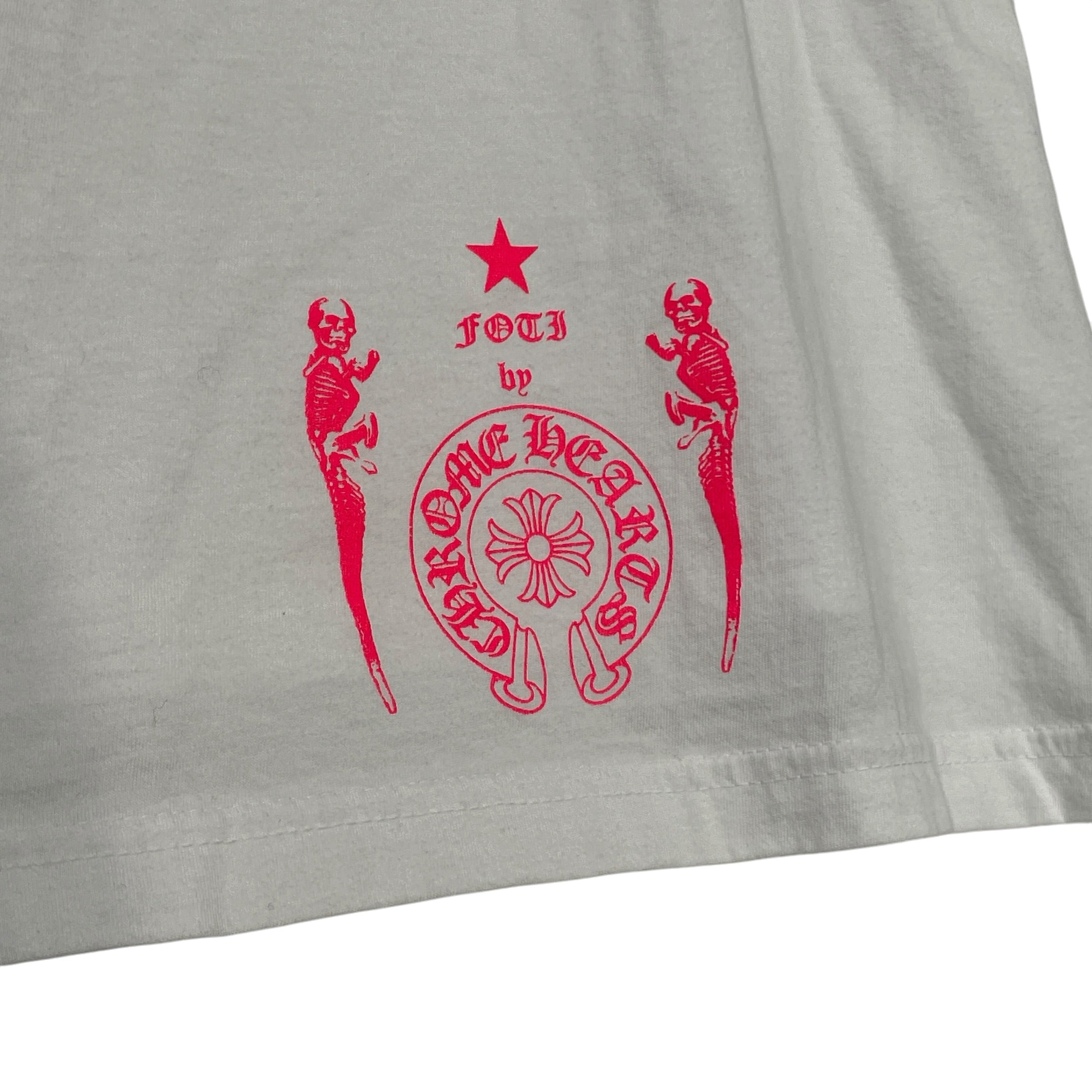CHROME HEARTS/LS T-Shirt/L/Cotton/WHT/FOTI GRAPHIC view 3