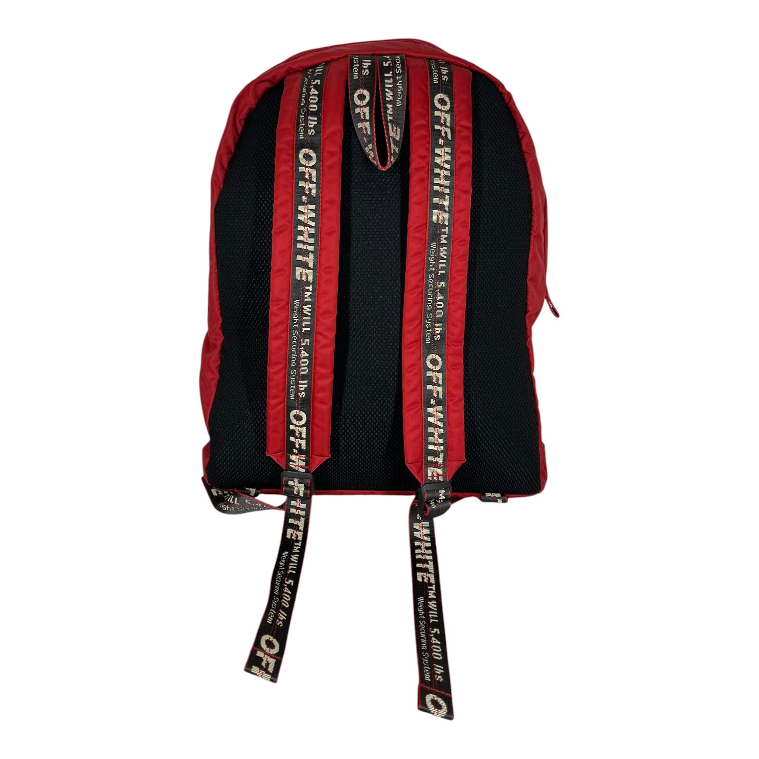 OFF-WHITE/Backpack/Nylon/RED/CROSS LOGO view 2