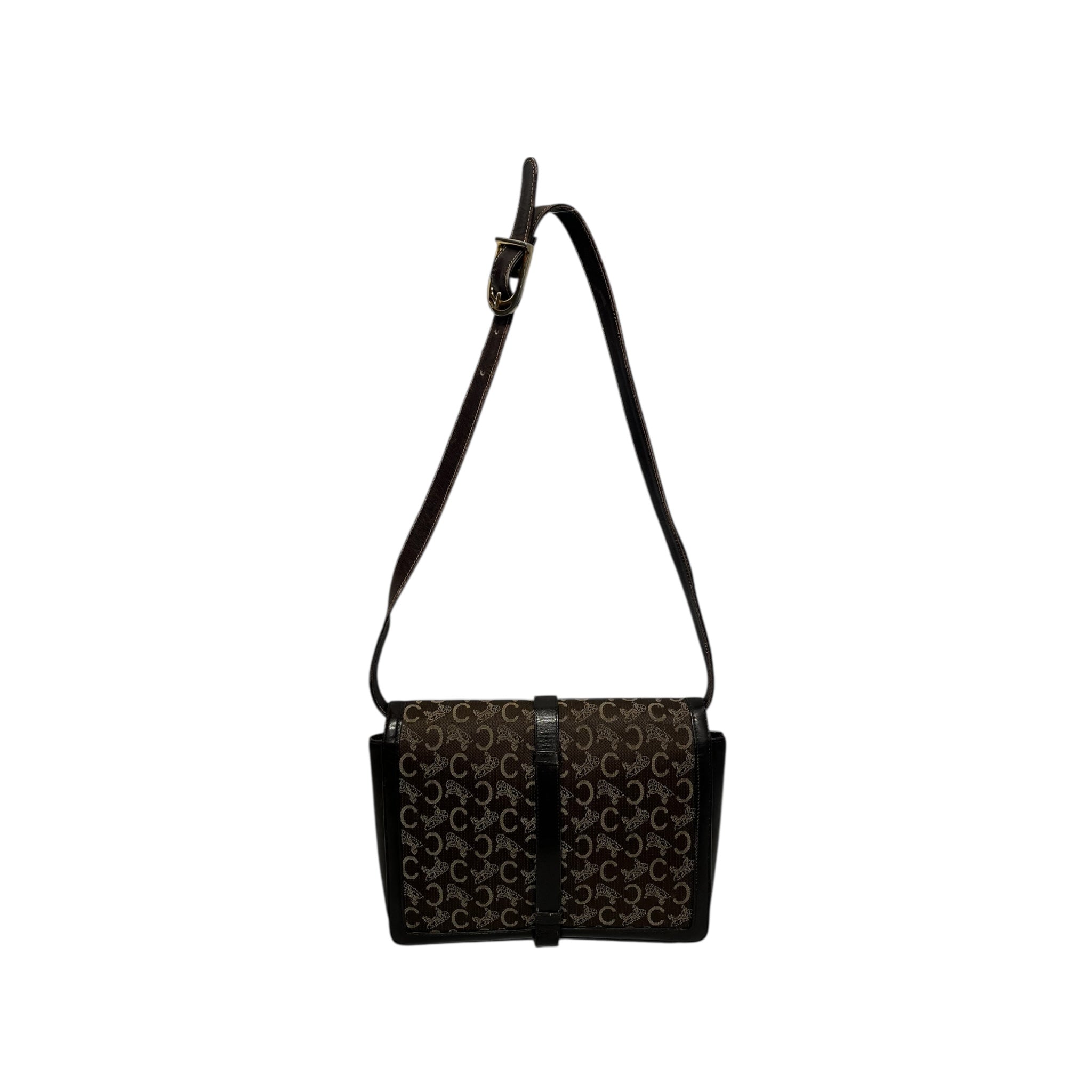 CELINE/Hand Bag/BRW/horse stamped canvas view 3