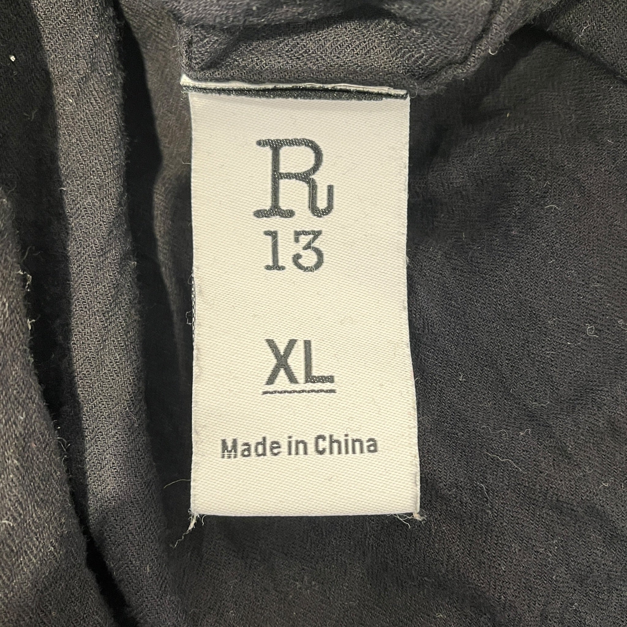 R13/Flight Jkt/XL/Cotton/BLK/JAPANESE FABRIC/SILVER HARDWAR view 4