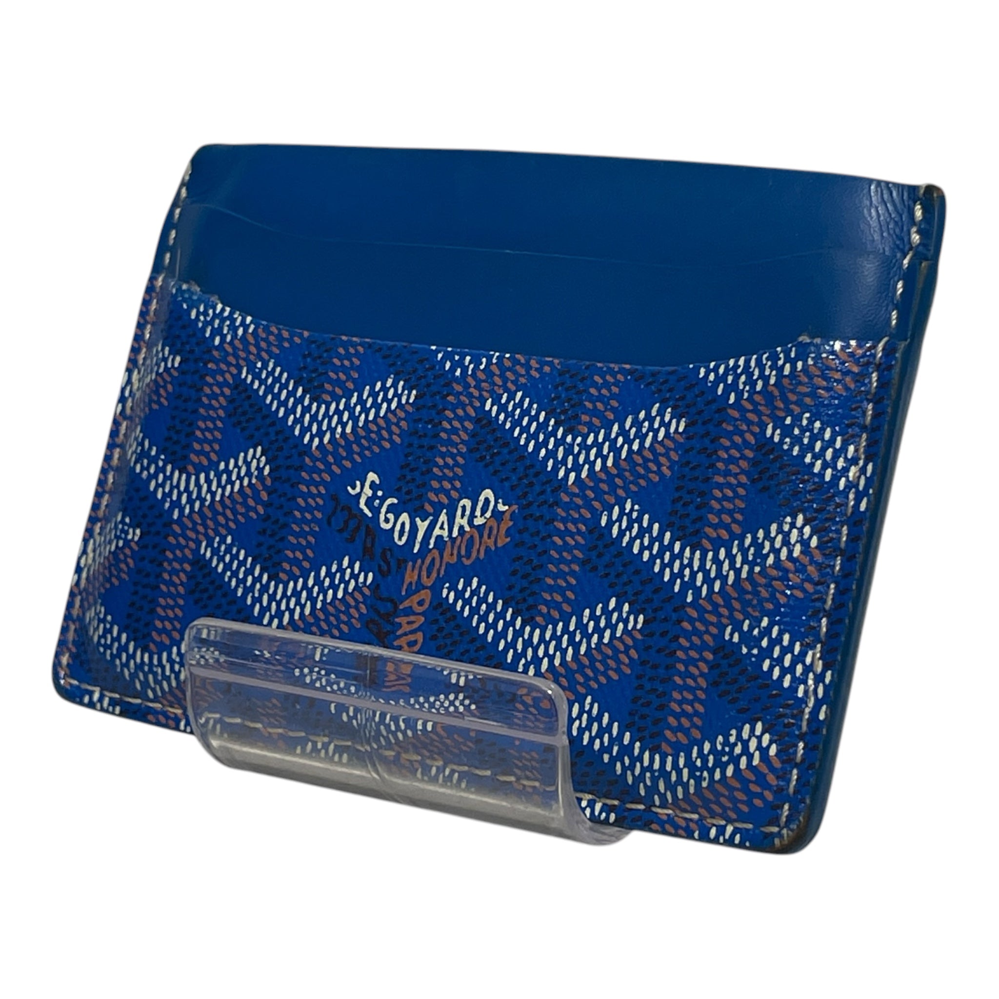 GOYARD/Wallet/Monogram/Leather/BLU/M's/CARD HOLDER view 1