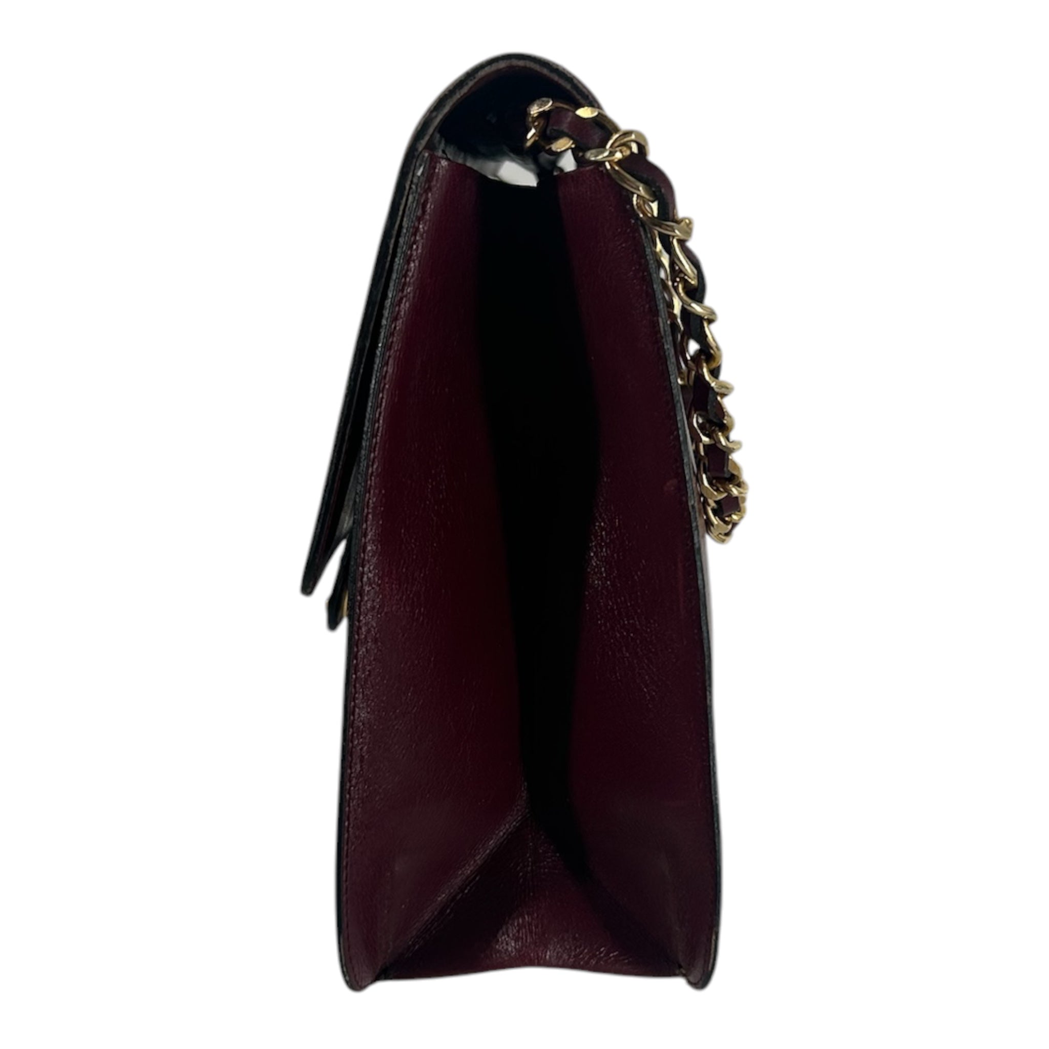 CHANEL/Cross Body Bag/Lambskin/BRD/CLASSIC FLAP BAG GLD HARDWARE view 3