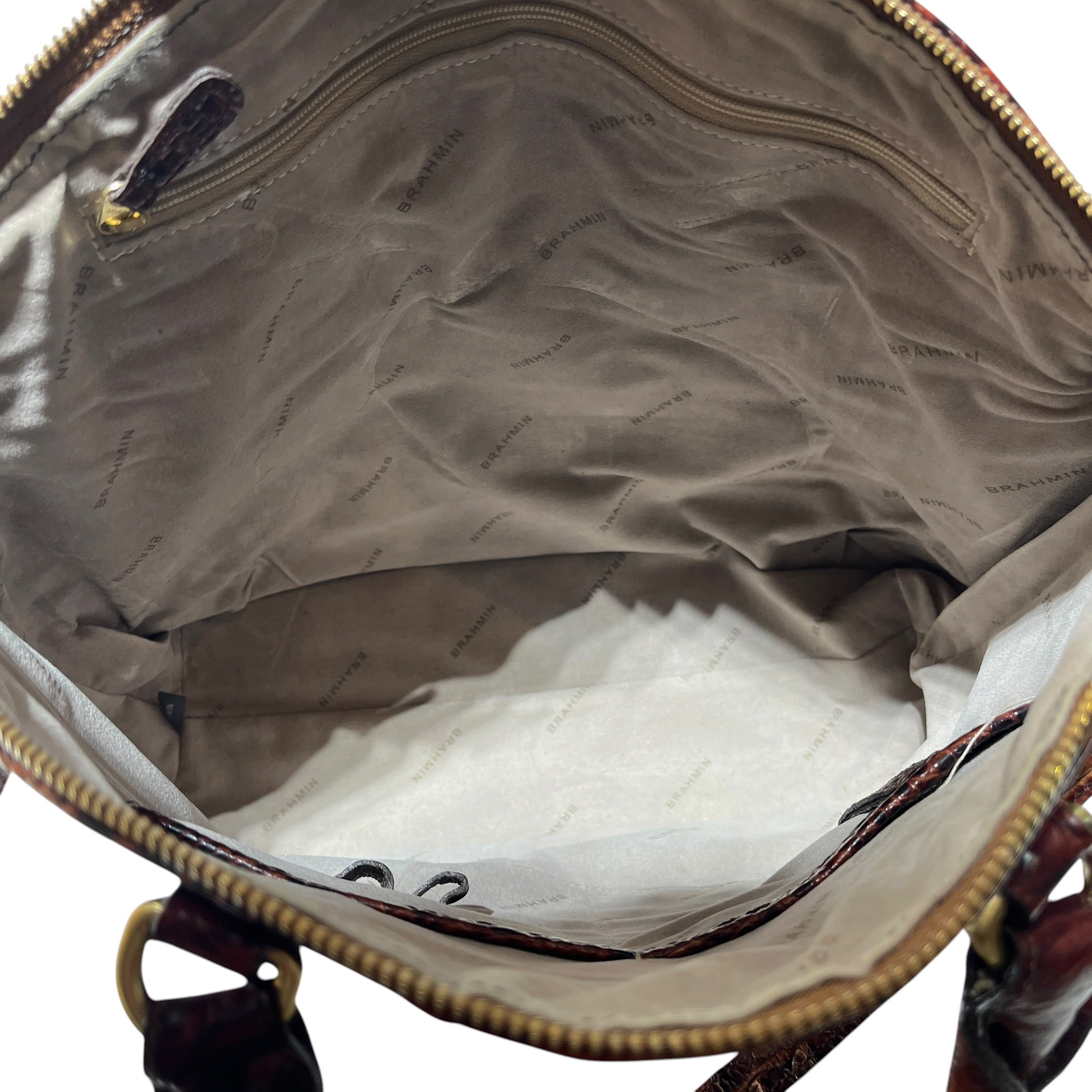 Brahmin/Hand Bag/Animal Pattern/Leather/BRW/Duxbury Satchel view 5