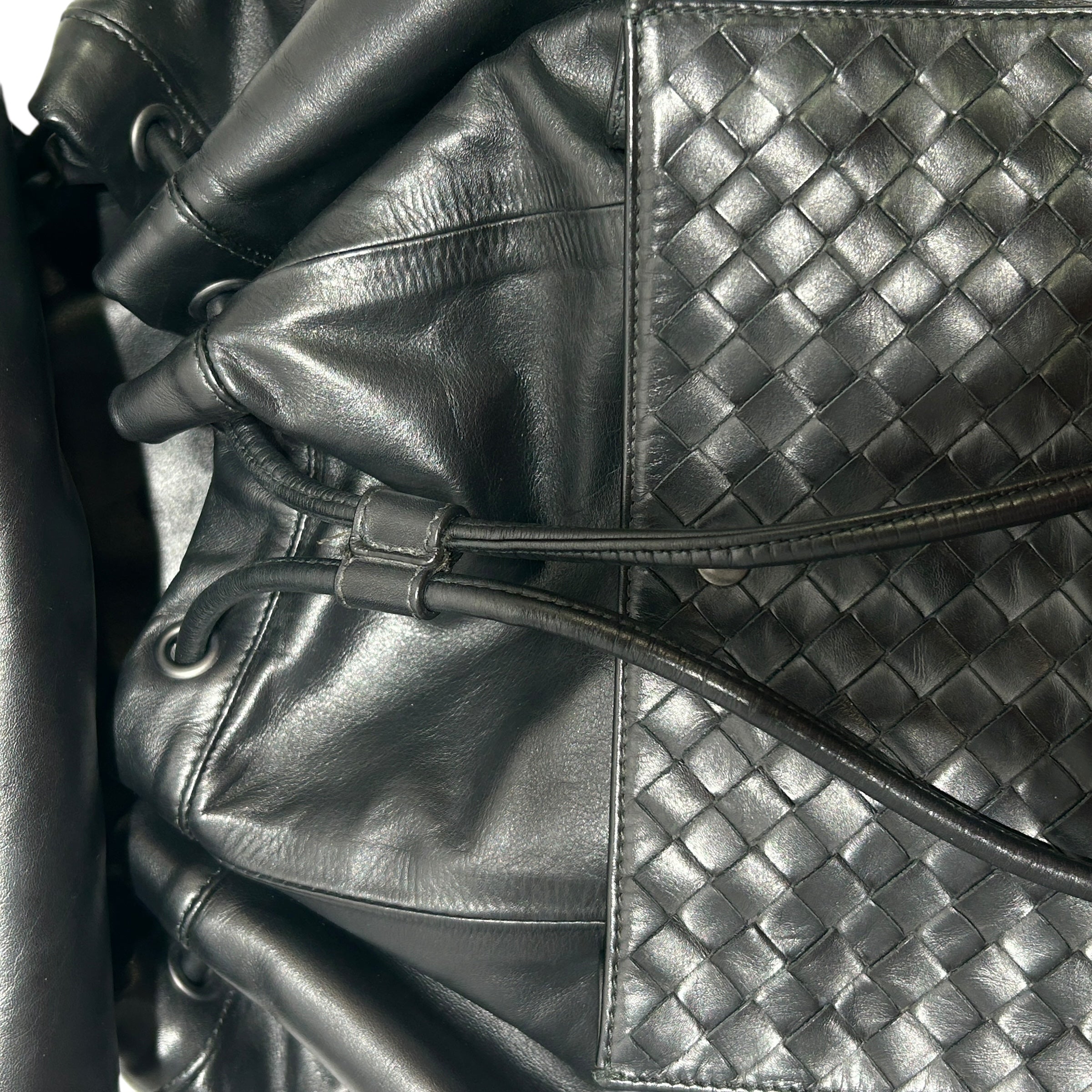 BOTTEGA VENETA/Backpack/Leather/BLK/ view 6