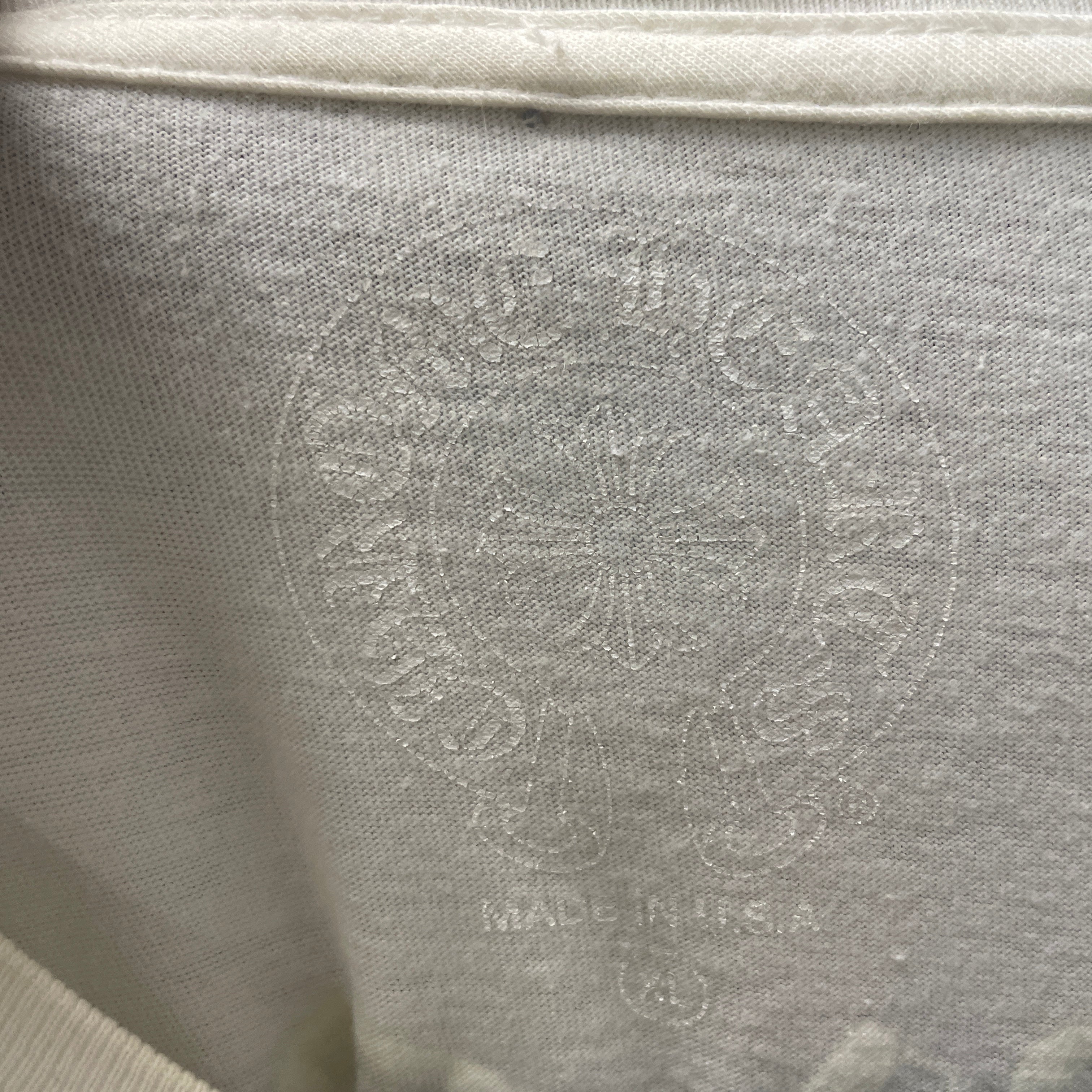 CHROME HEARTS/T-Shirt/XL/Cotton/WHT/YELLOW SCRIPT view 3