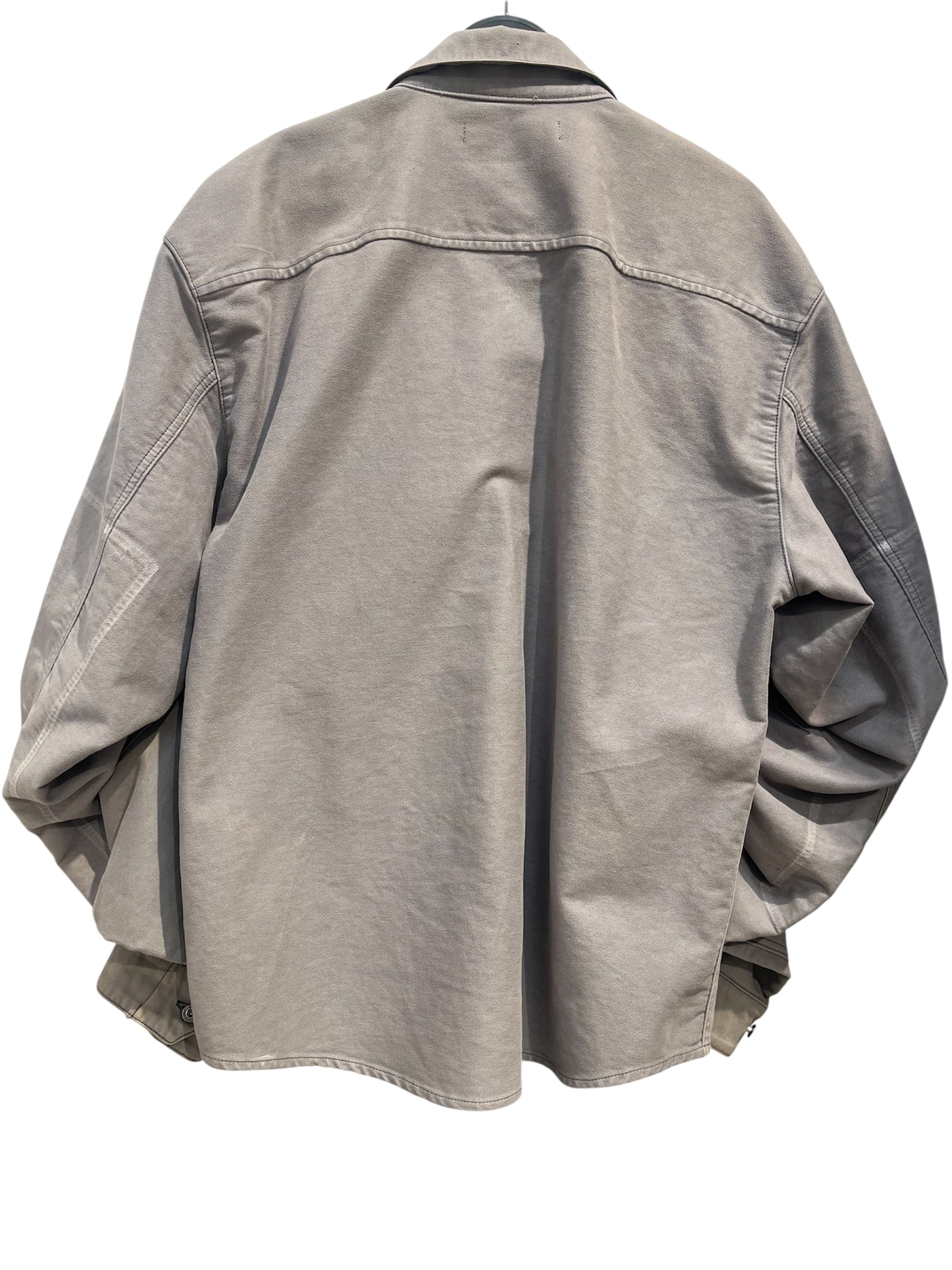 Y/PROJECT/LS Shirt/M/Cotton/GRY/cargo pockets twisted sleeves view 2