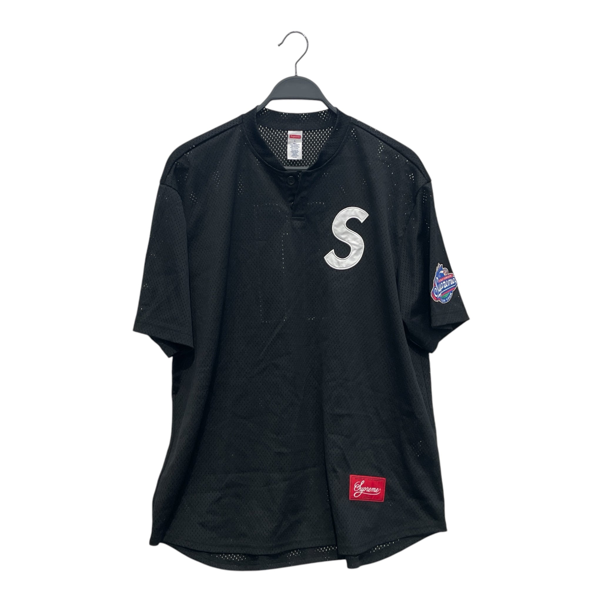 Supreme/SS Shirt/L/Polyester/BLK/MESH JERSEY #11 view 1