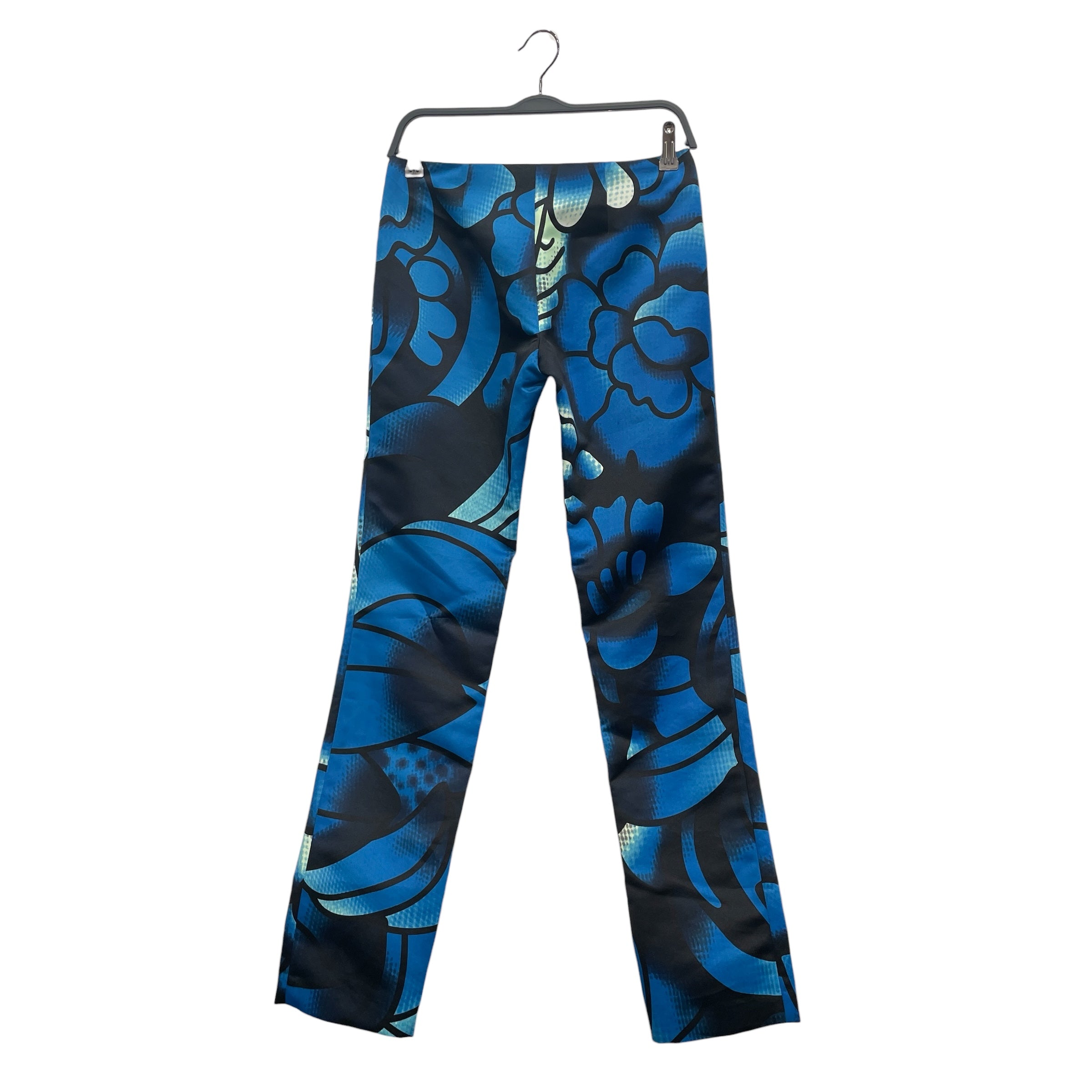 VIVIENNE TAM/Pants/0/Polyester/BLU/Floral Pattern/WAISTBANDLESS DRESS PANT view 2