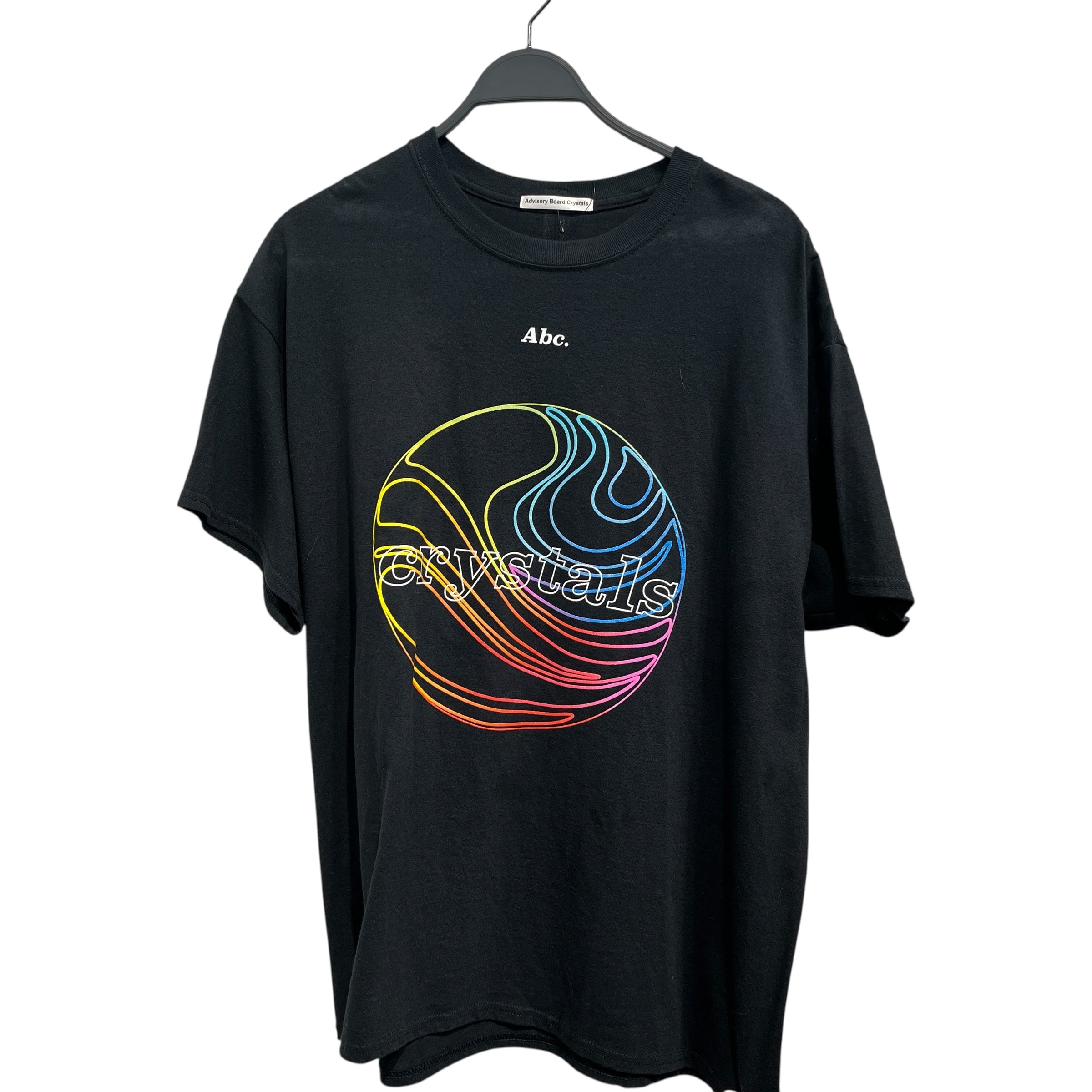Advisory Board Crystals/T-Shirt/M/Cotton/BLK/RAINBW CRYSTAL ON BACK + LOGO view 1