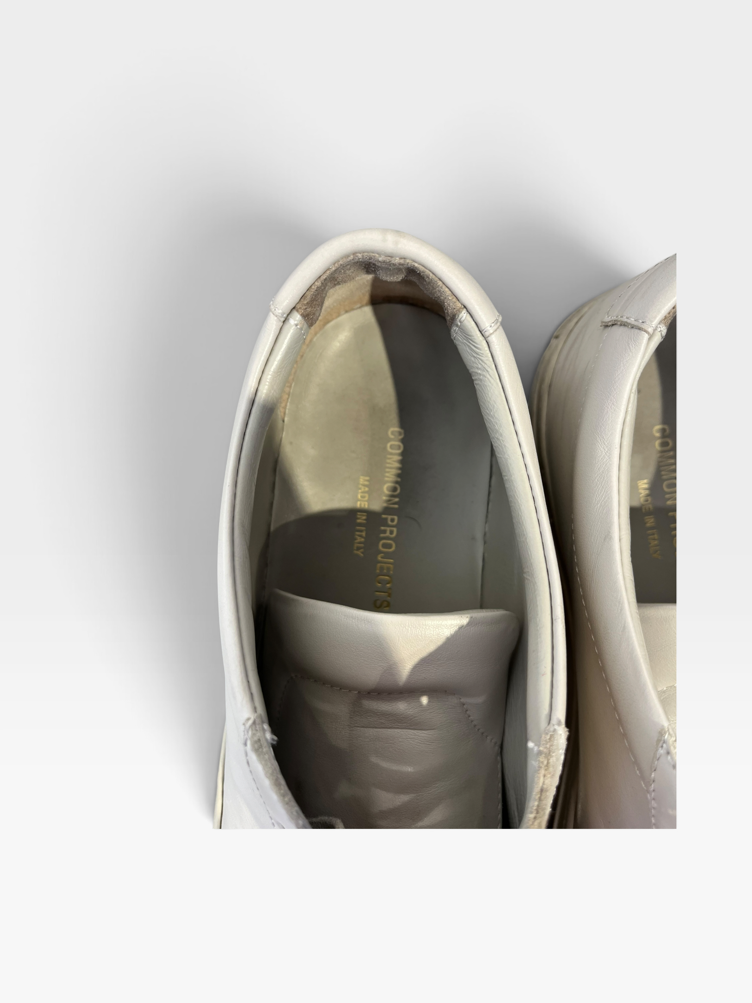 COMMON PROJECTS/Low-Sneakers/UK 8/Leather/WHT/achilies low view 3